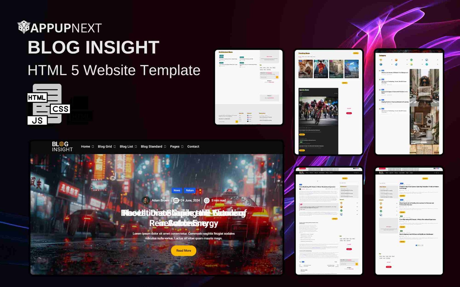 BLOG INSIGHT - HTML 5 Website Template v1