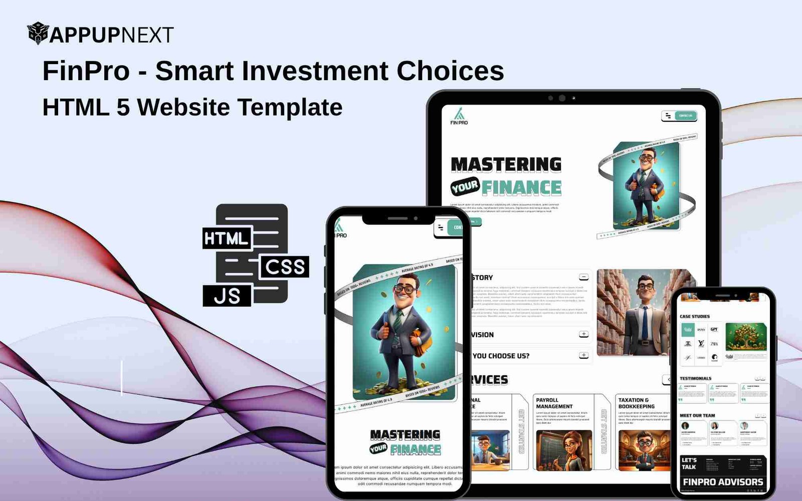 FinPro - Smart Investment Choices - HTML 5 Website Template