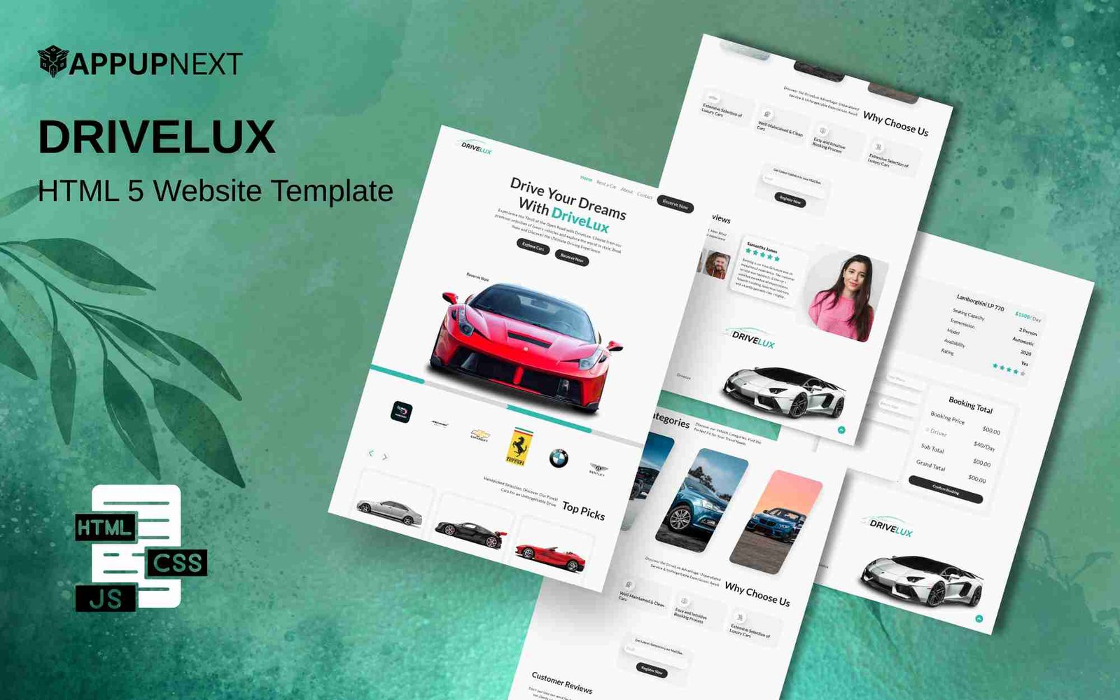 DRIVELUX - HTML 5 Website Template