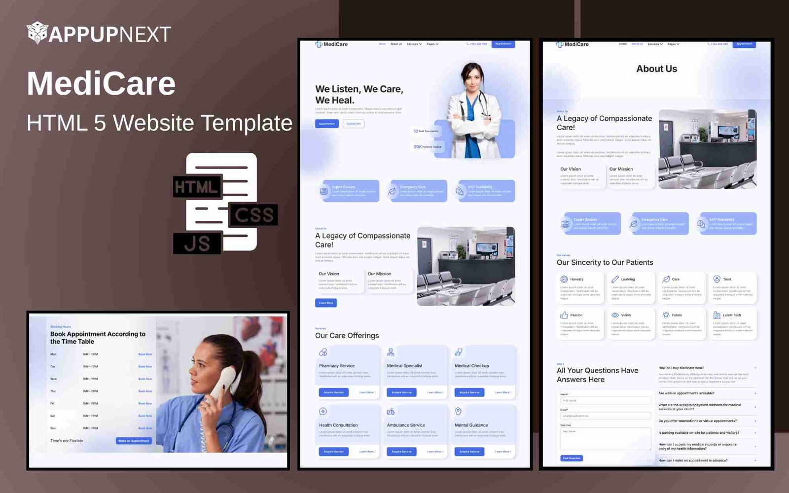 MediCare - HTML 5 Website Template