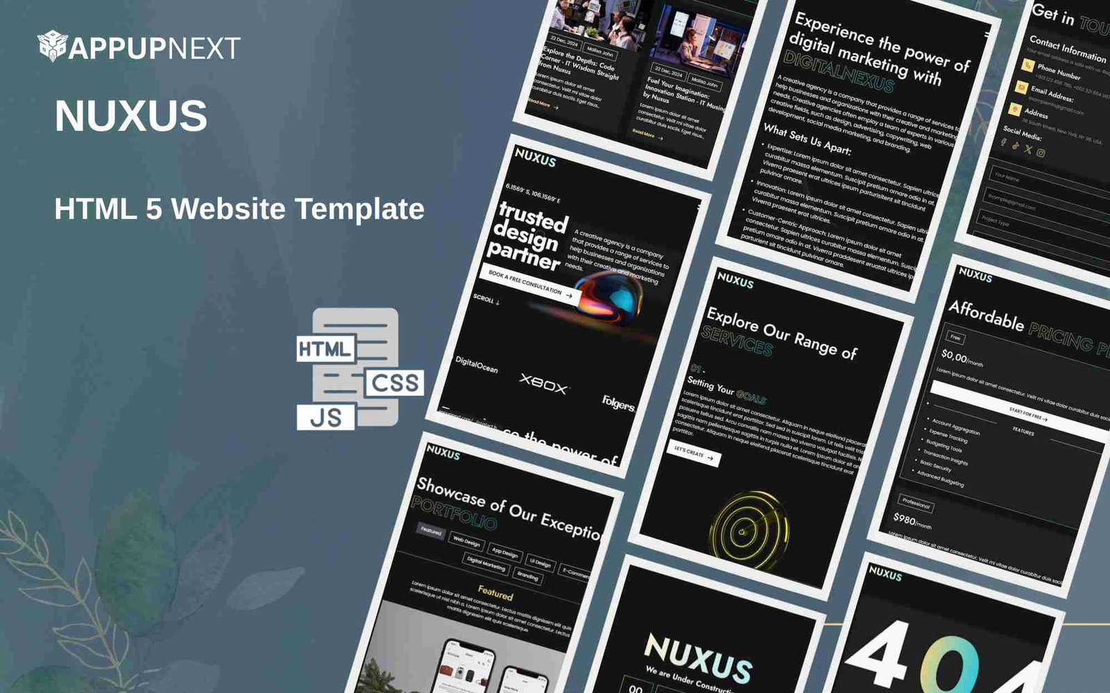 NUXUS - HTML 5 Website Template