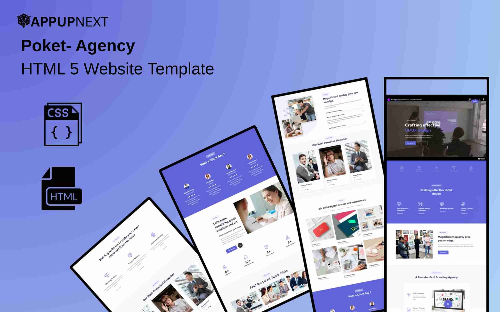 Poket- Agency-HTML 5 Website Template  - v2
