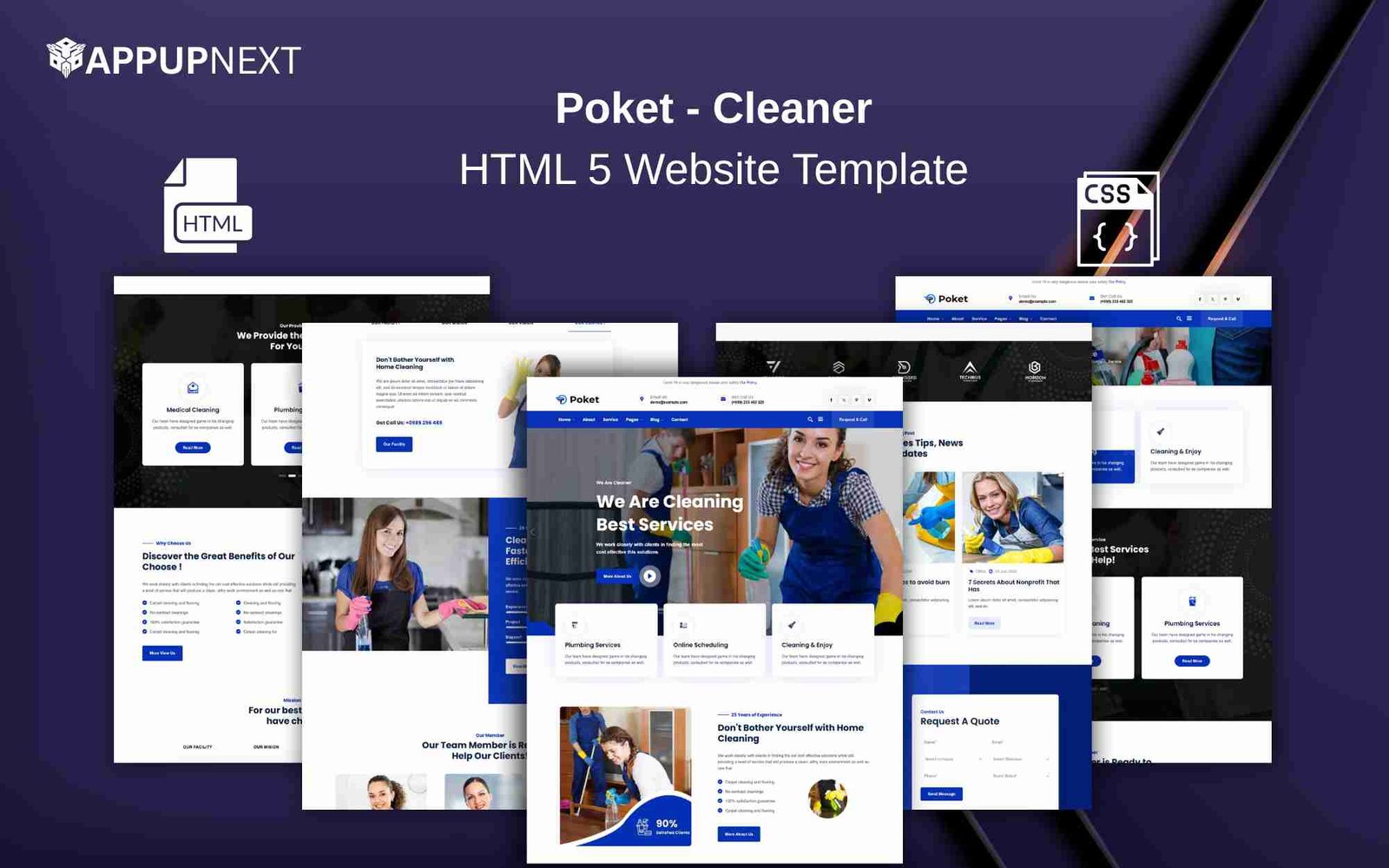 Poket - Cleaner - HTML 5 Website Template - v1