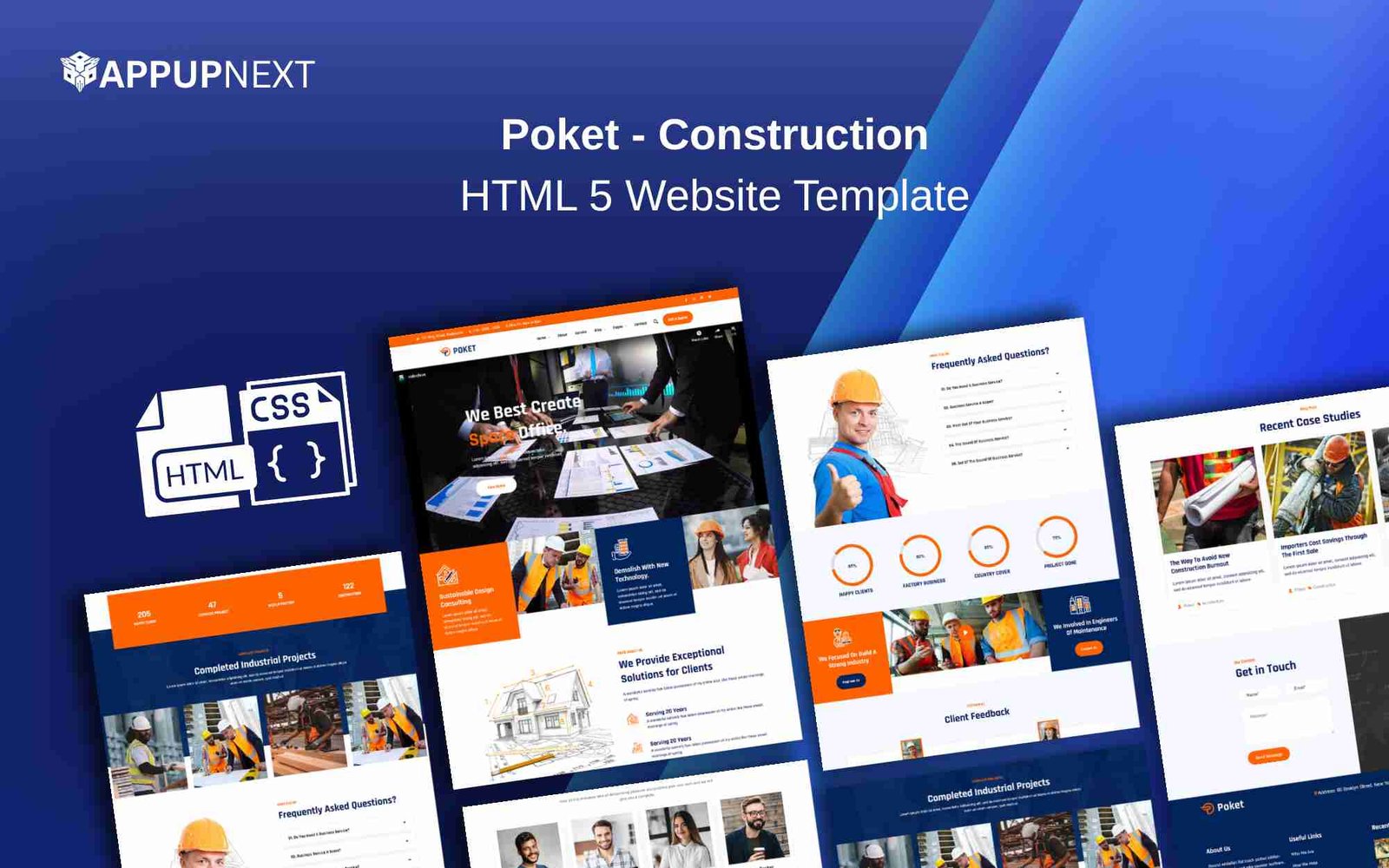 Poket - Construction - HTML 5 Website Template - v2
