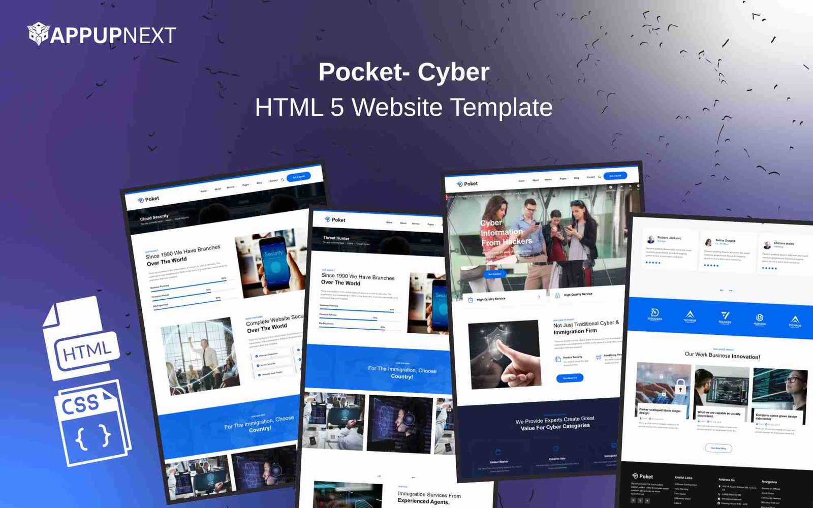 Poket- Cyber - HTML 5 Website Template - v2