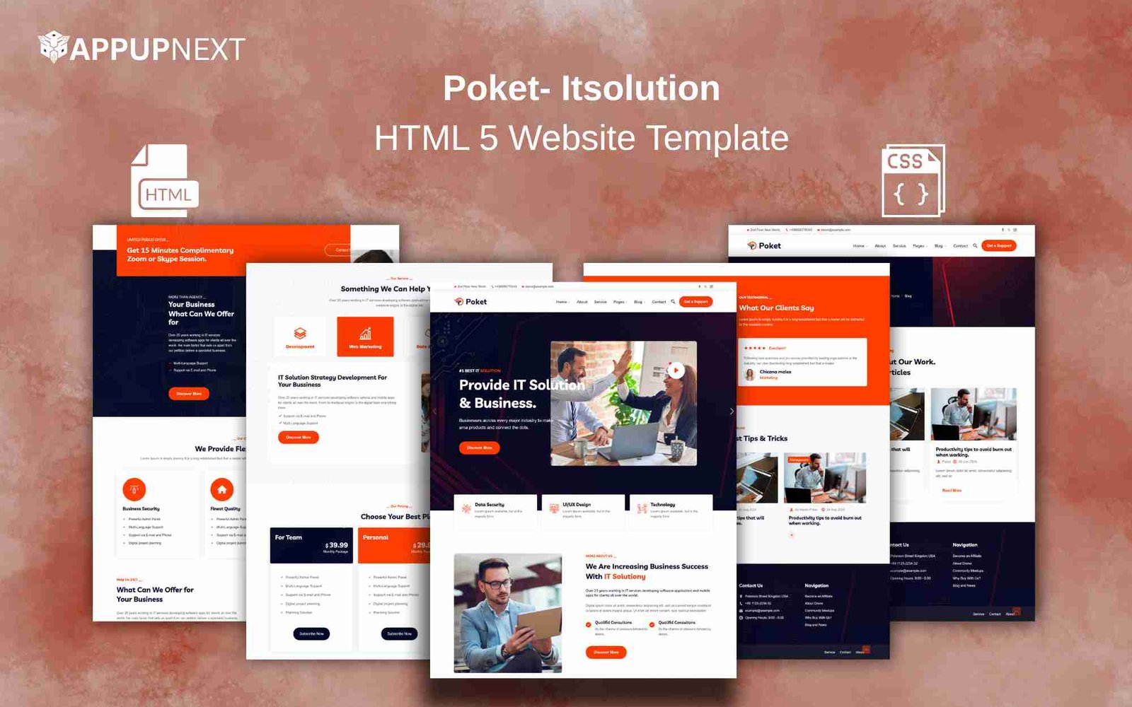 Poket- Itsolution - HTML 5 Website Template - v2