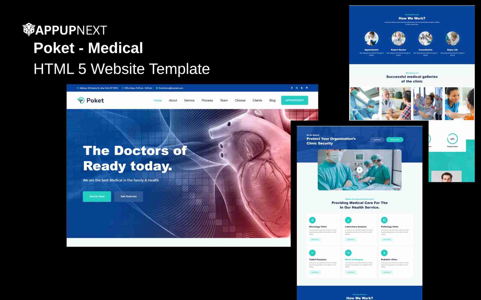 Poket - Medical - HTML 5 Website Template - v5