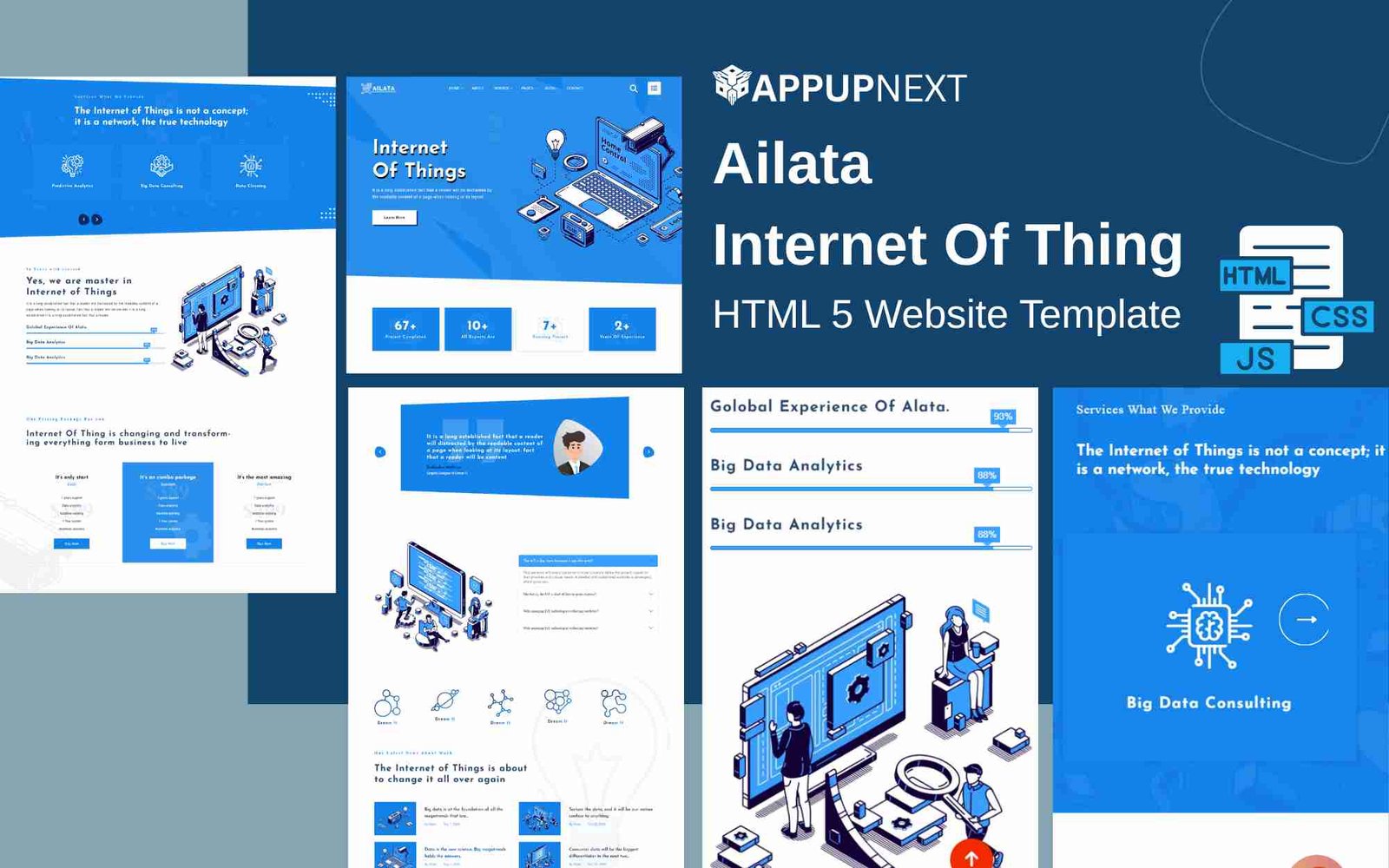 Ailata - Data Science Analytics - HTML 5 Website Template - v2