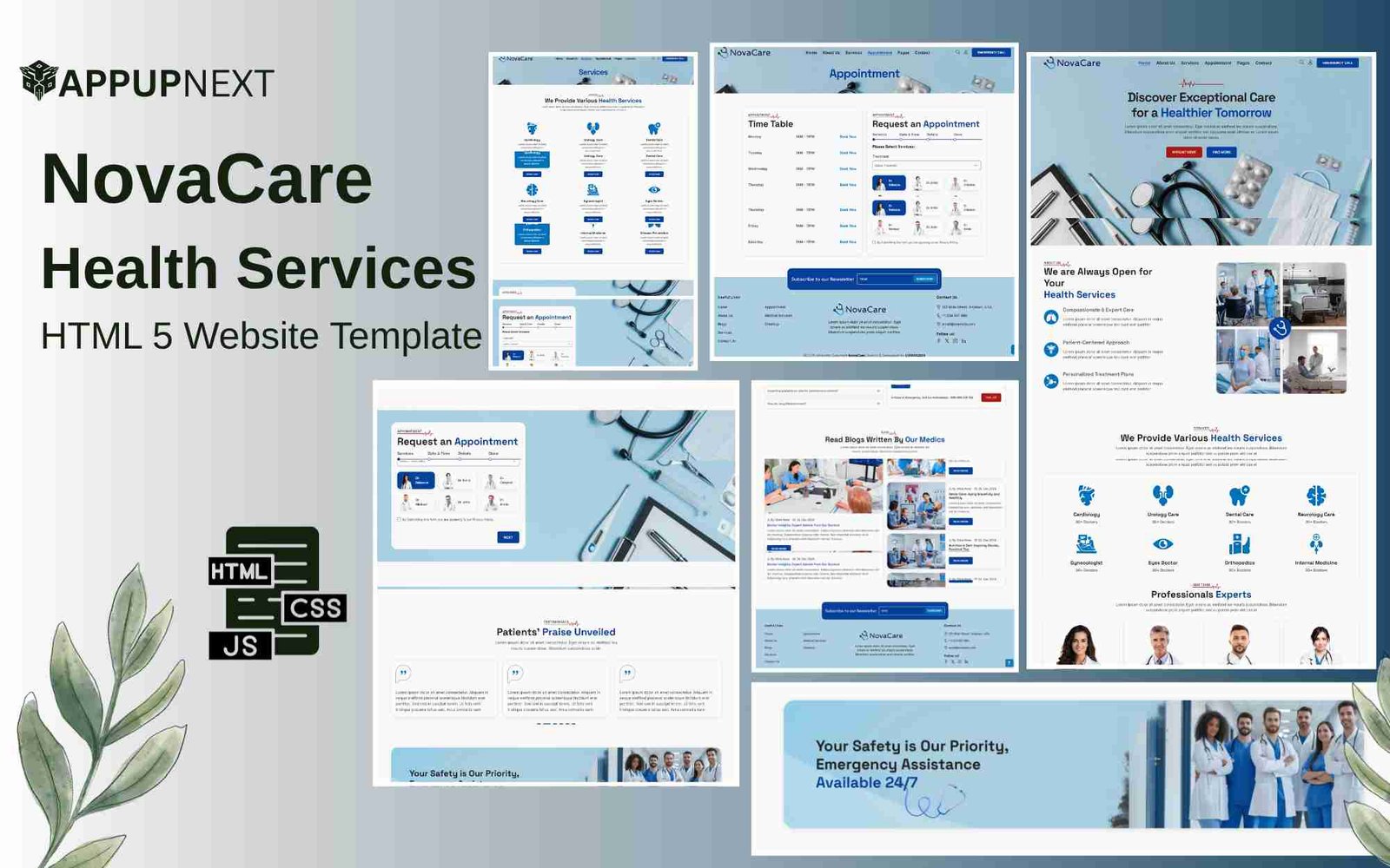 NovaCare - Health Services - HTML 5 Website Template