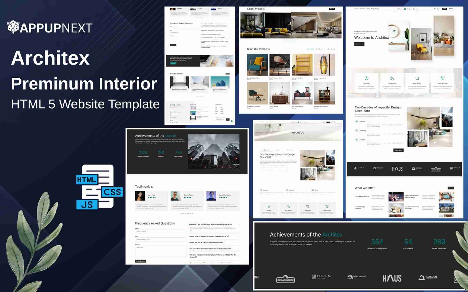 Architex - Preminum Interior - HTML 5 Website Template - v1