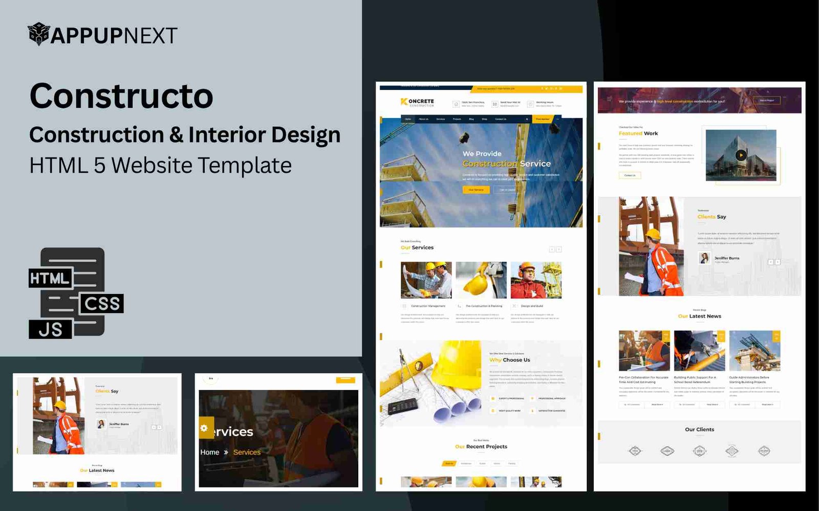 Constructo - Construction & Interior Design - HTML 5 Website Template - v2
