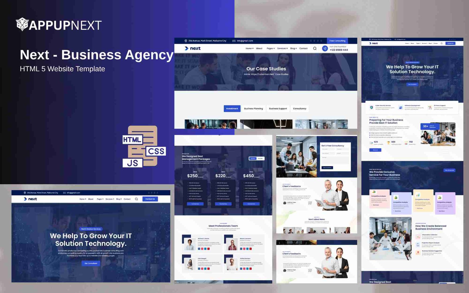 Next - Business Agency - HTML 5 Website Template - v3