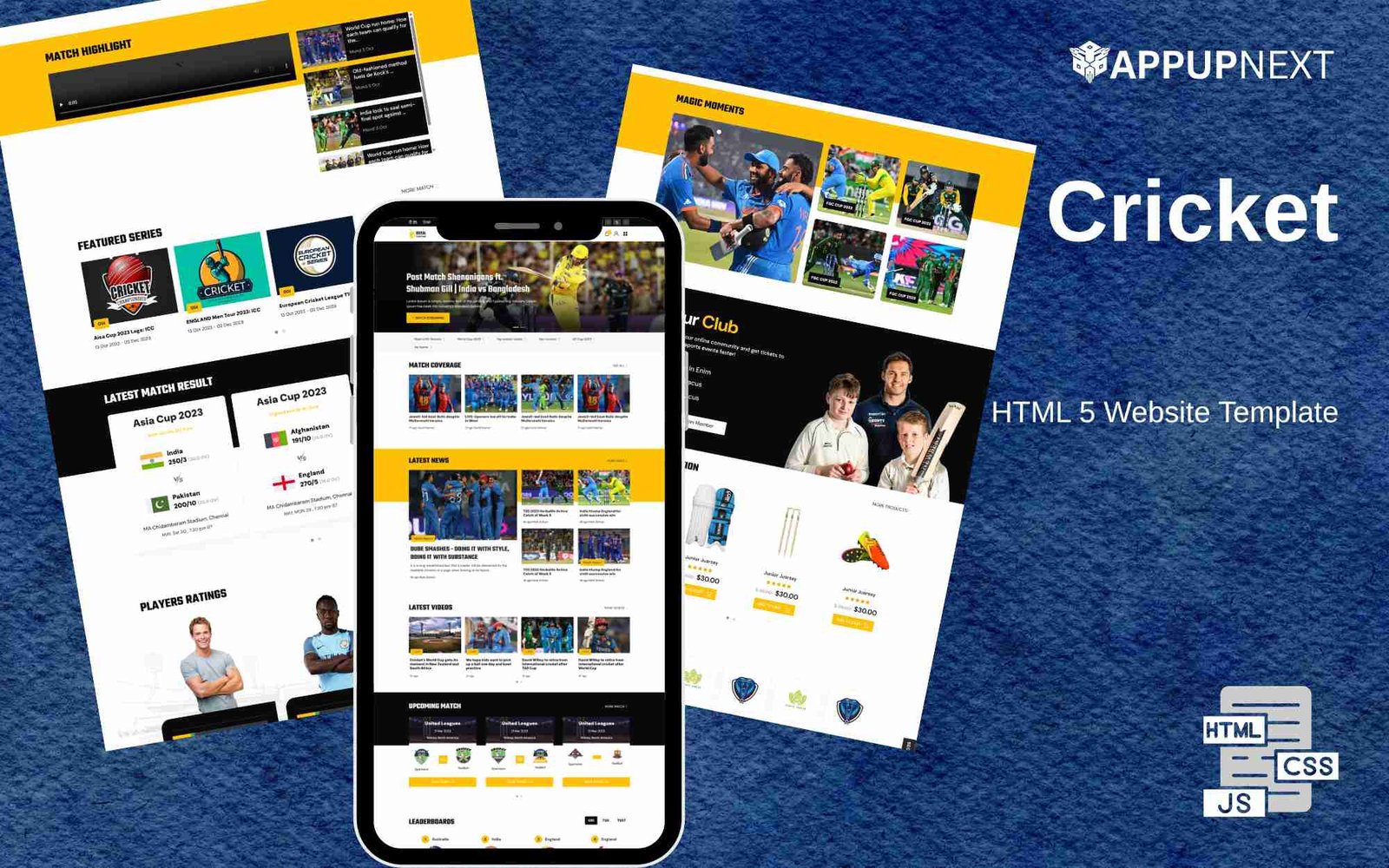 Cricket -  HTML 5 Website Template