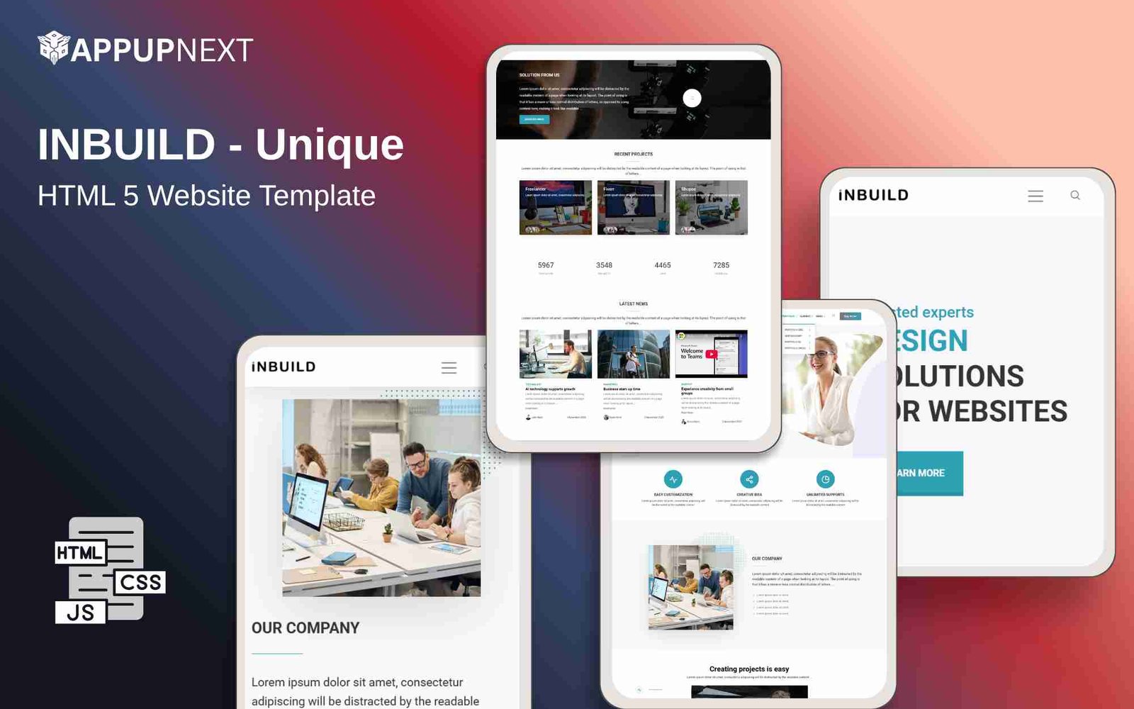 INBUILD - Unique - HTML 5 Website Template - v5