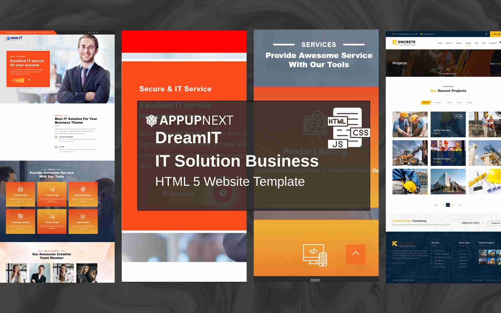 DreamIT - IT Solution Business - HTML 5 Website Template - business - v10