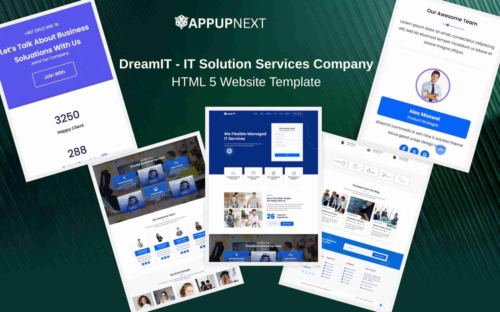 DreamIT - IT Solution Business Company- HTML 5 Website Template - v4