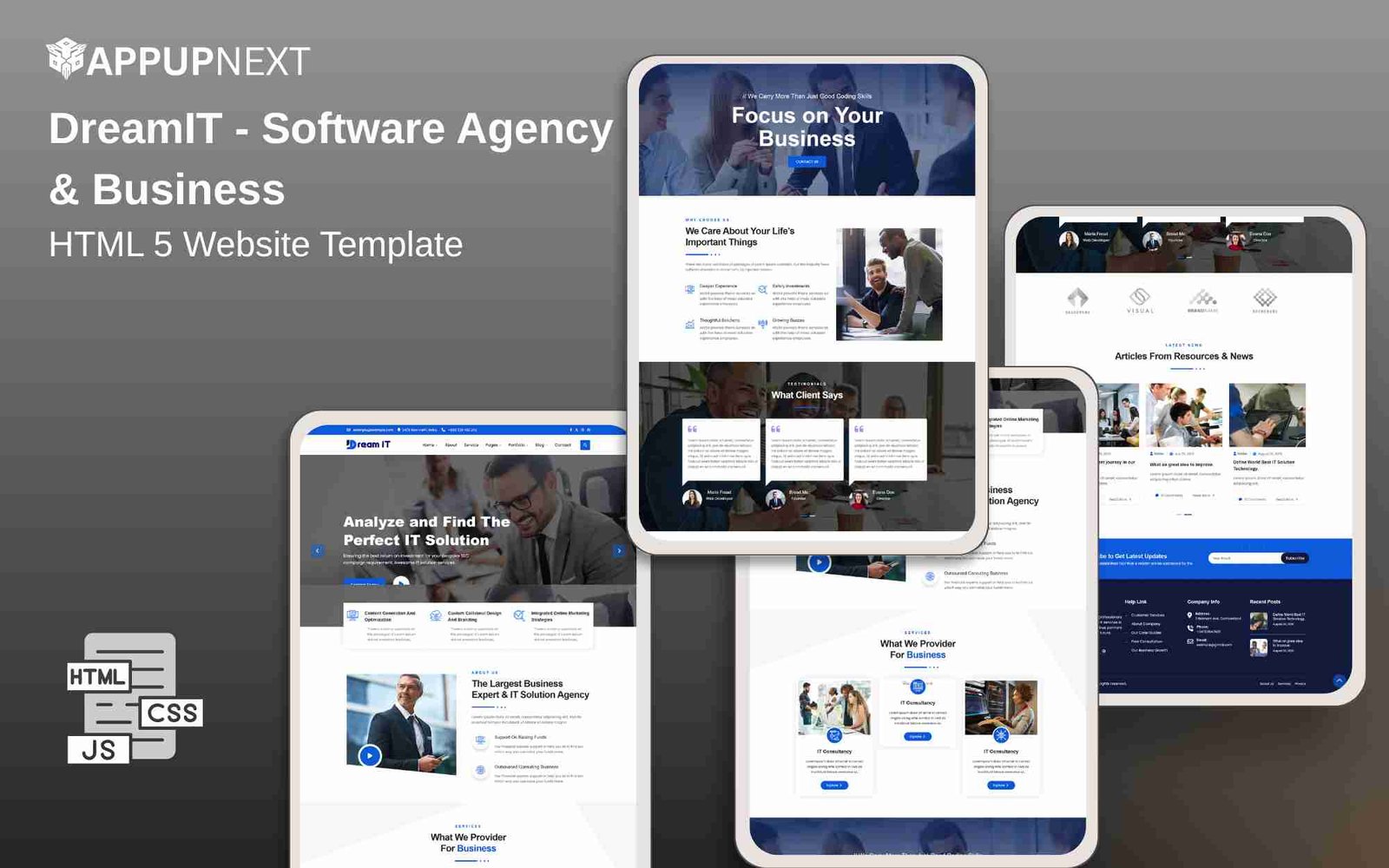 DreamIT - Software Agency & Business - HTML 5 Website Template - v2