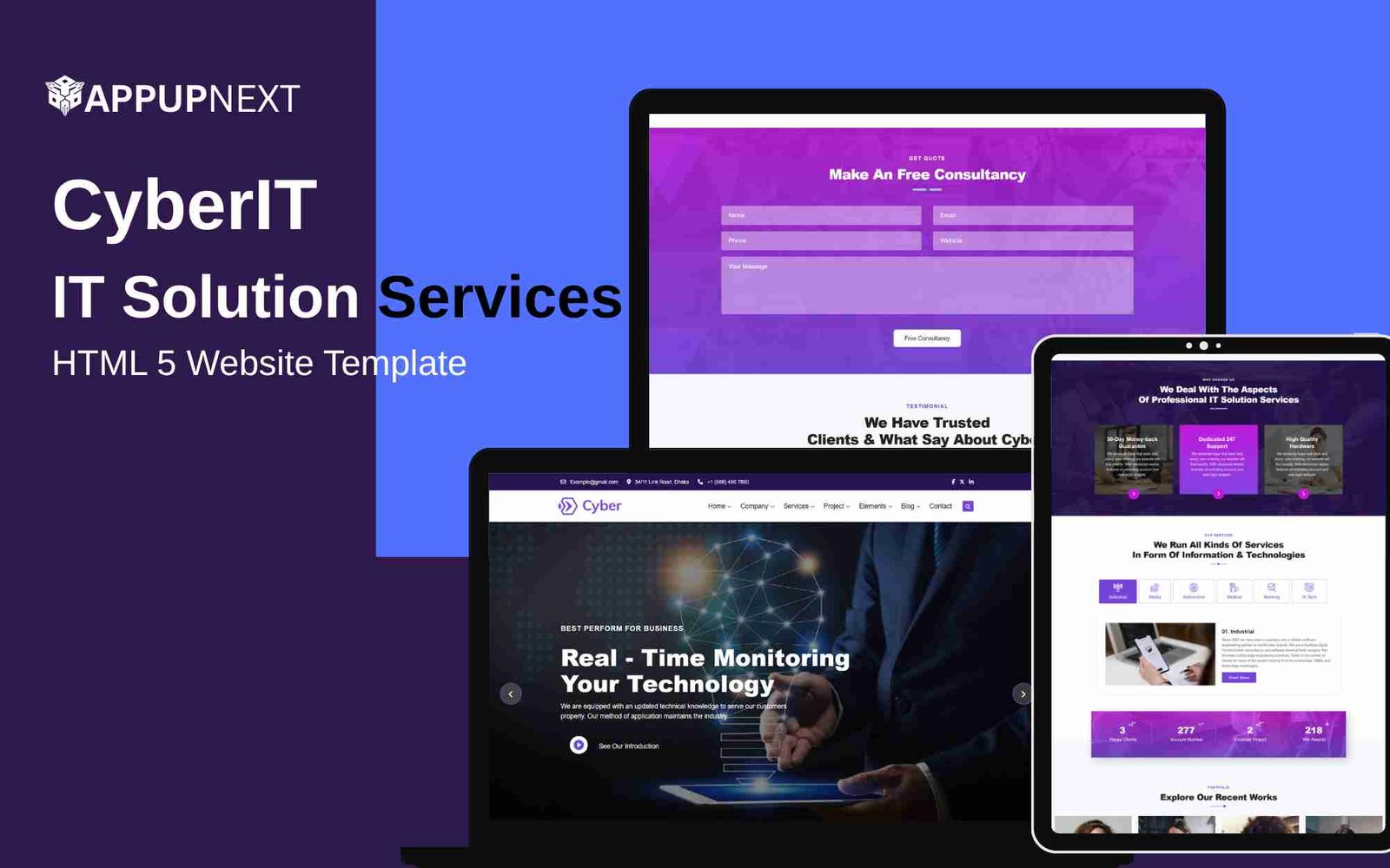 CyberIT - IT Solution Services - HTML 5 Website Template - v4