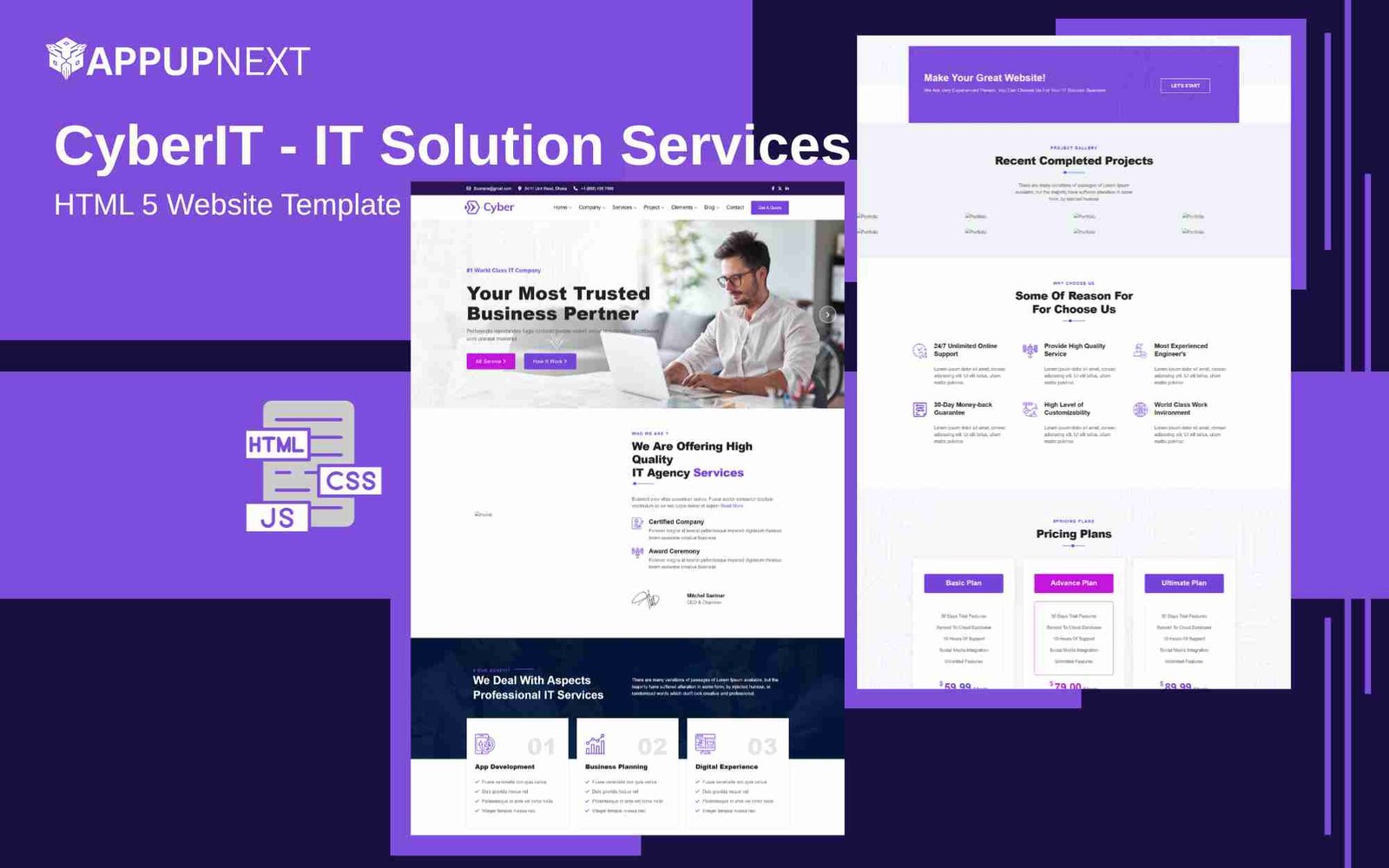 CyberIT - IT Solution Services - HTML 5 Website Template - v7