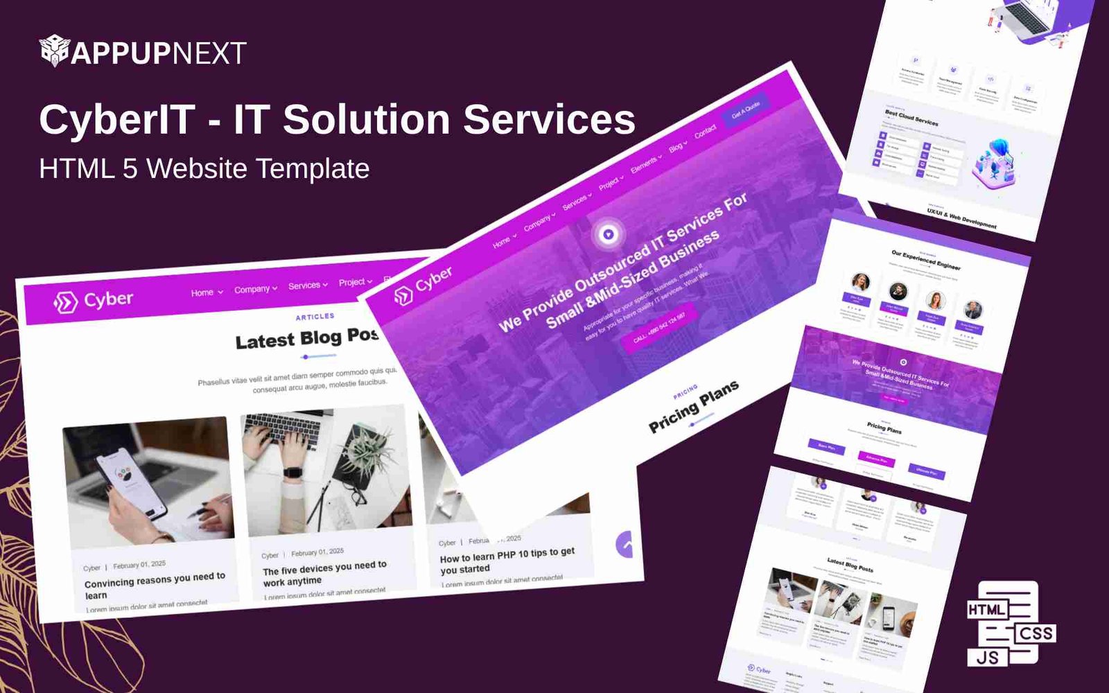 CyberIT - IT Solution Services - HTML 5 Website Template - v9