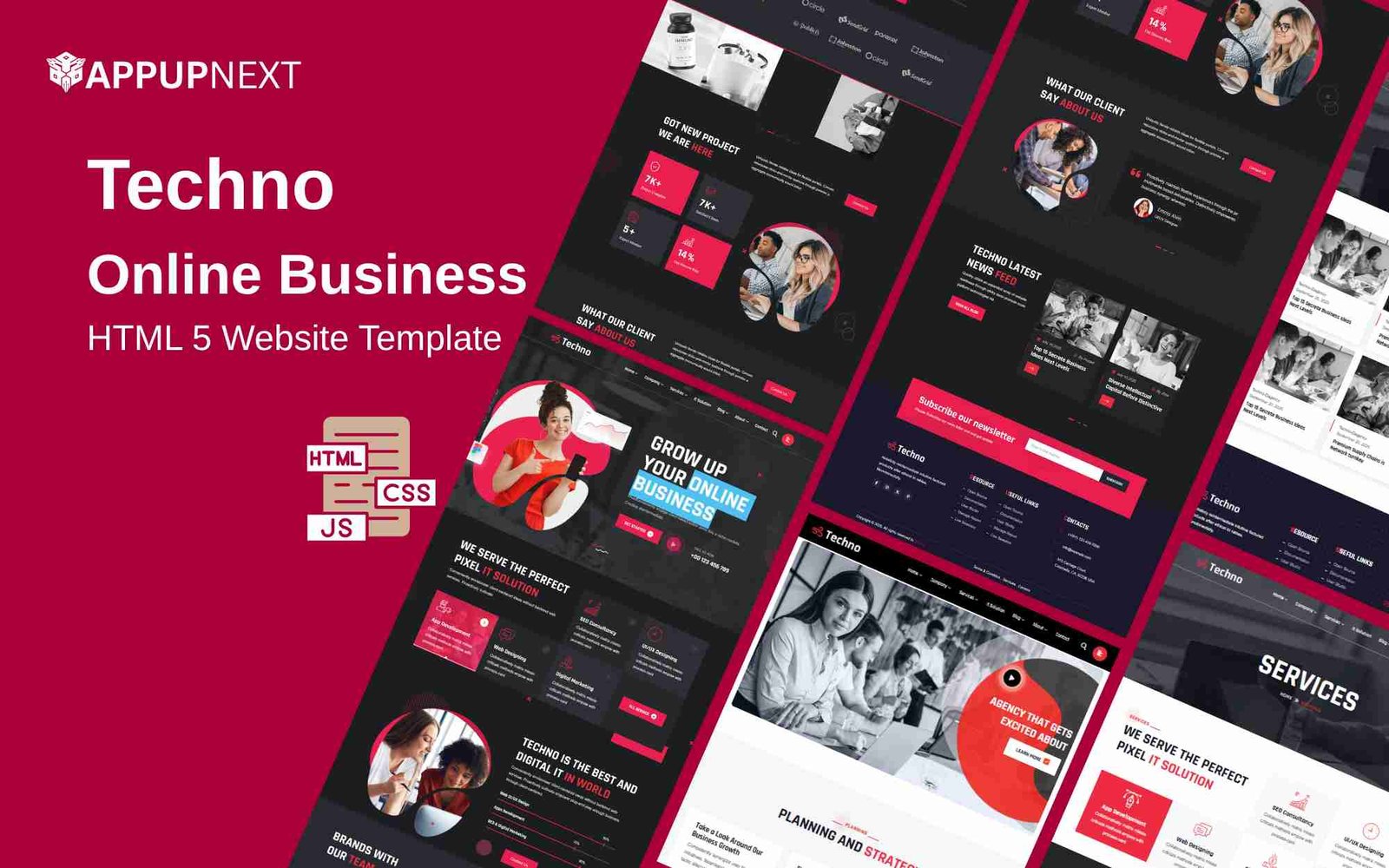 Techno  - Online Business - HTML 5 Website Template - v2