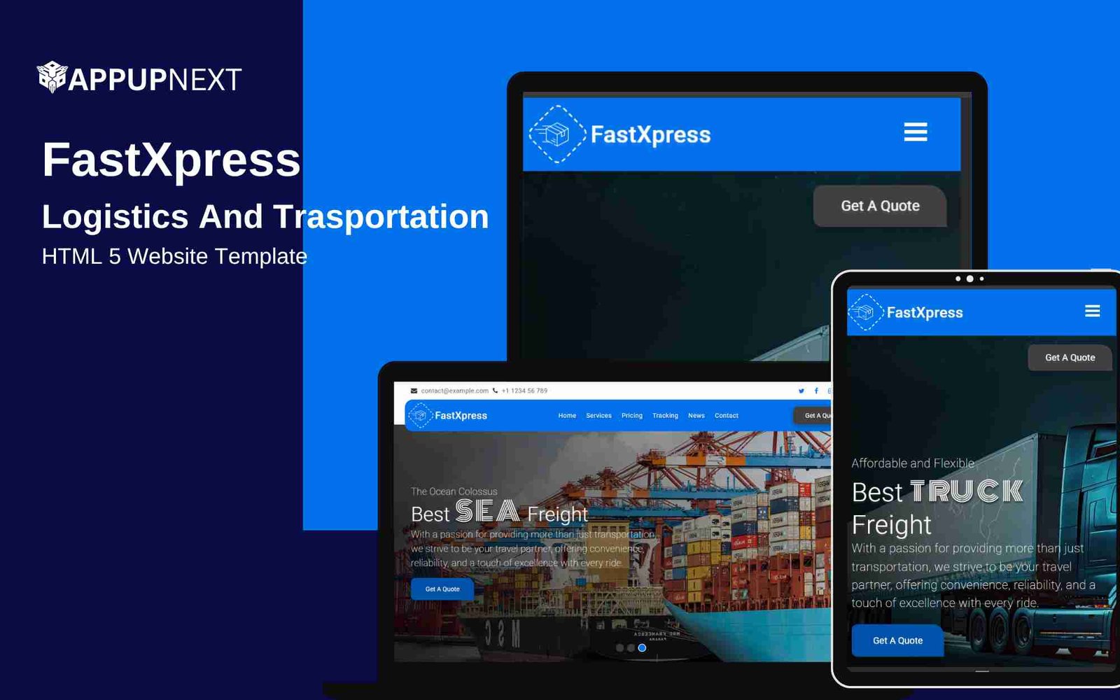 FastXpress - Logistics And Trasportation - HTML 5 Website Template