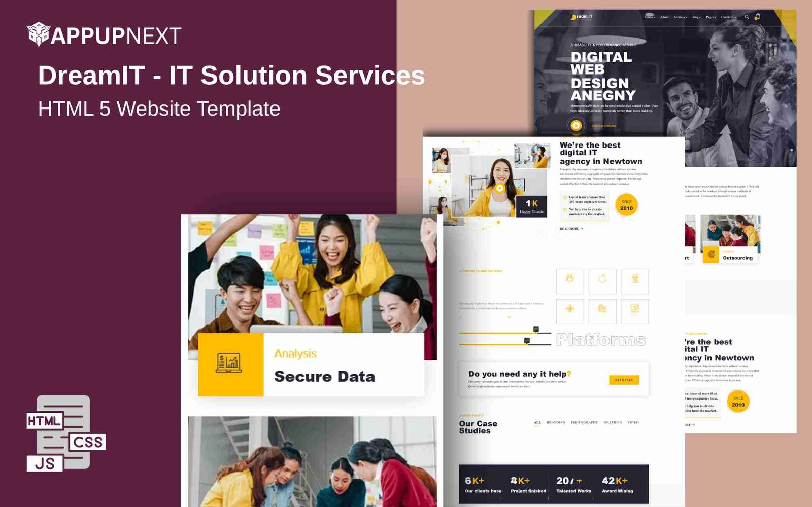 DreamIT - IT Solution Services - HTML 5 Website Template - v2