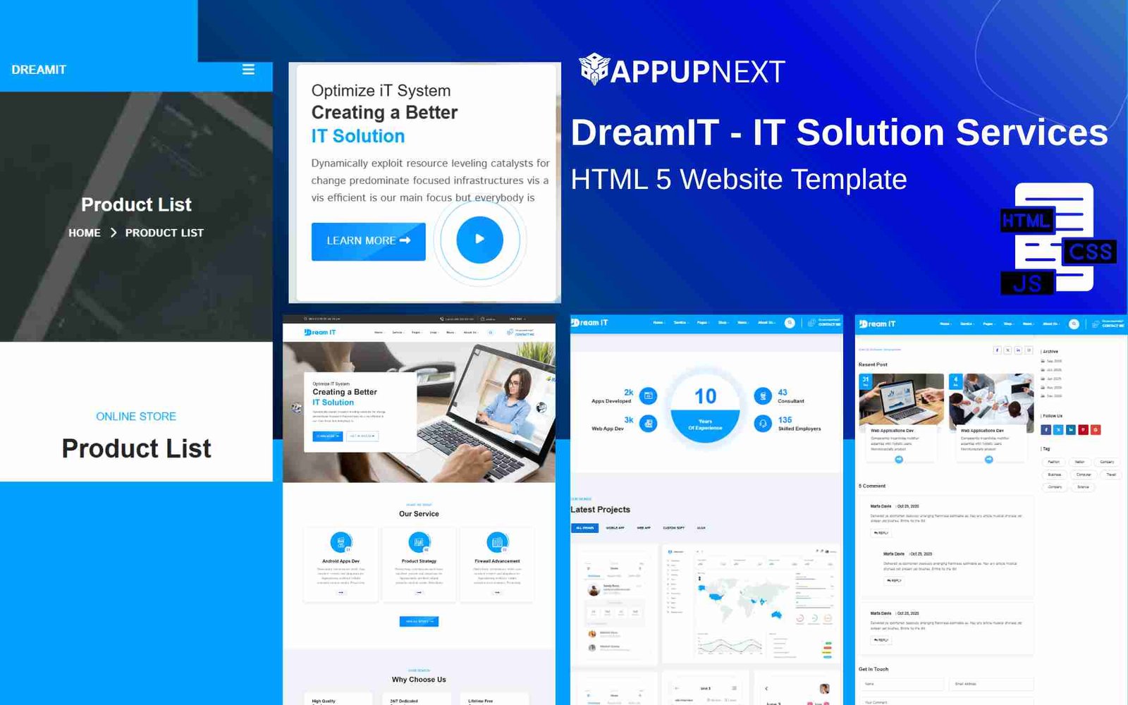 DreamIT - IT Solution Services - HTML 5 Website Template - it-minimal - v1