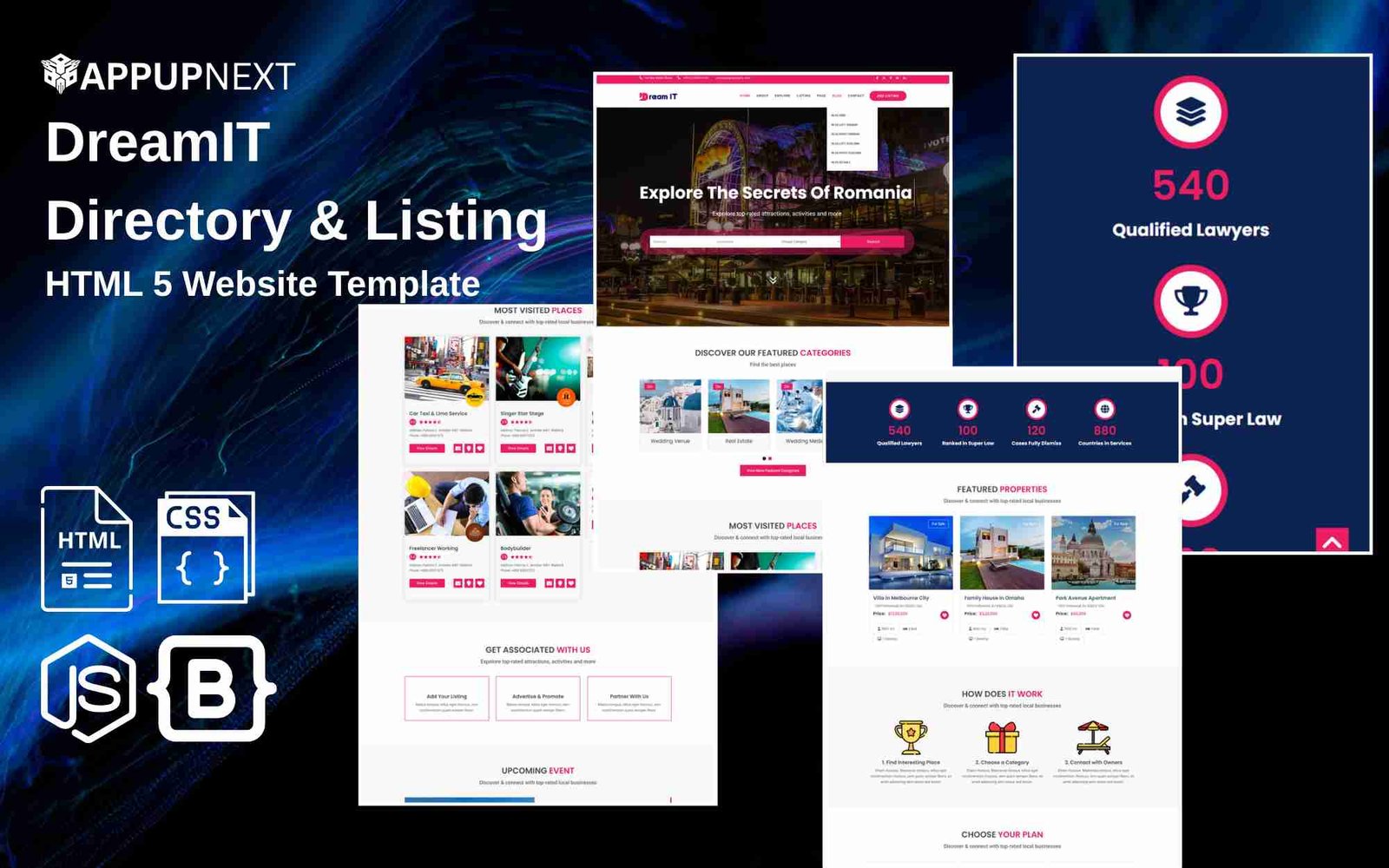 DreamIT  - Directory & Listing - HTML 5 Website Template