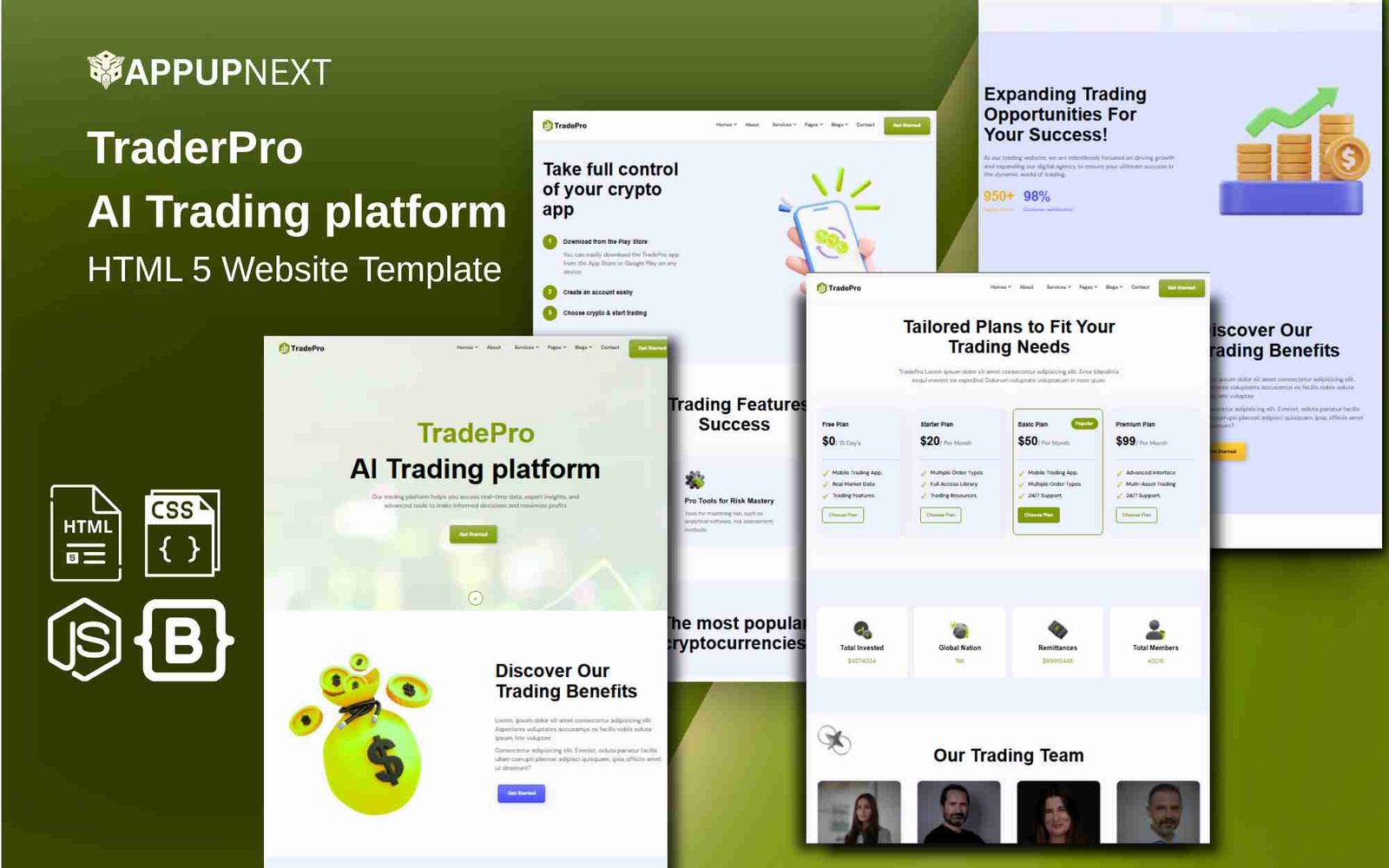 TraderPro - AI Trading platform - HTML 5 Website Template - v3