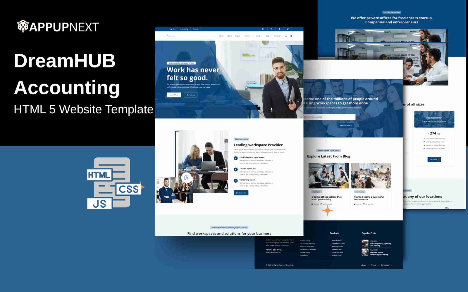 DreamHUB - Accounting - HTML 5 Website Template