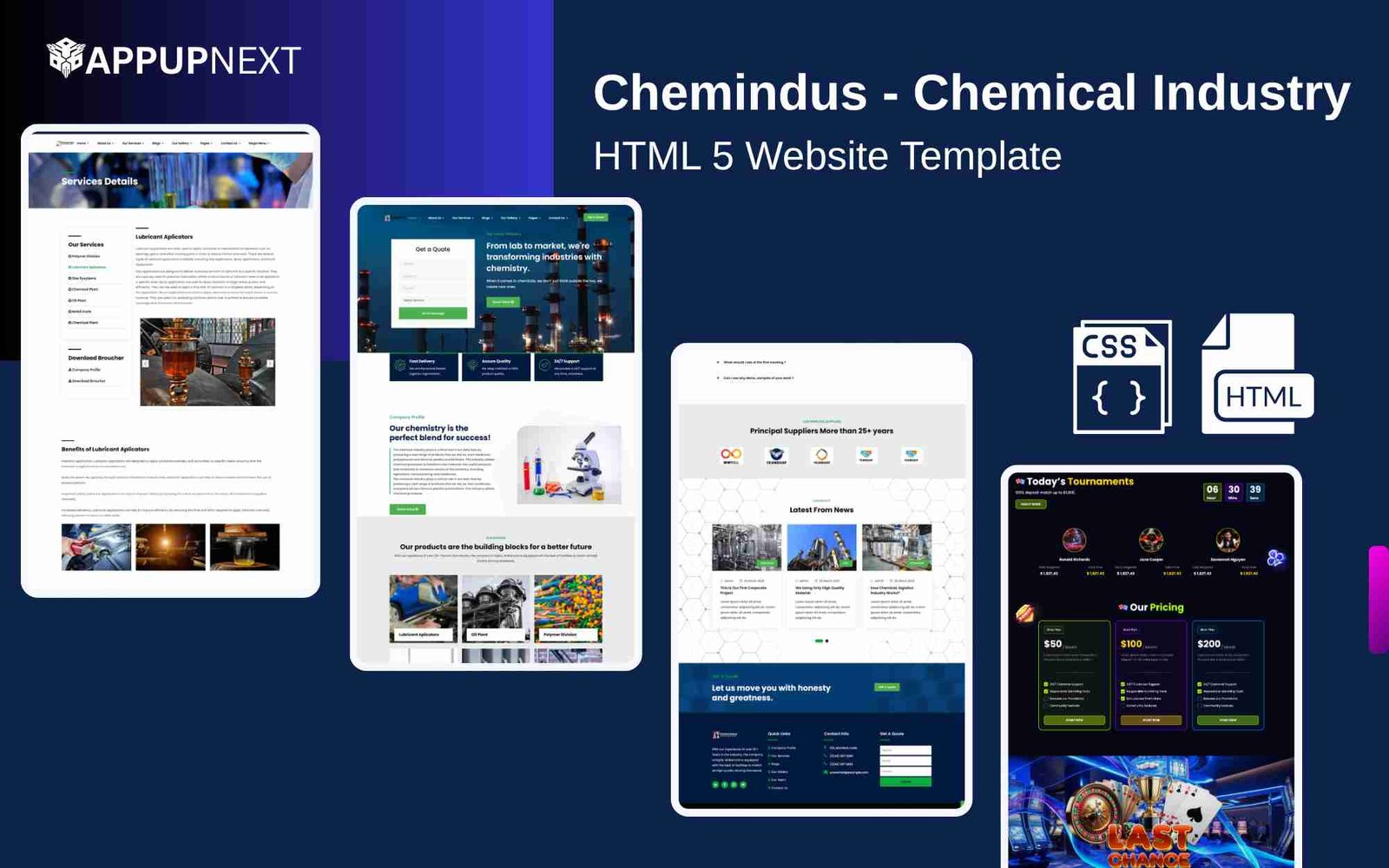 Chemindus - Chemical Industry - HTML 5 Website Template - v3