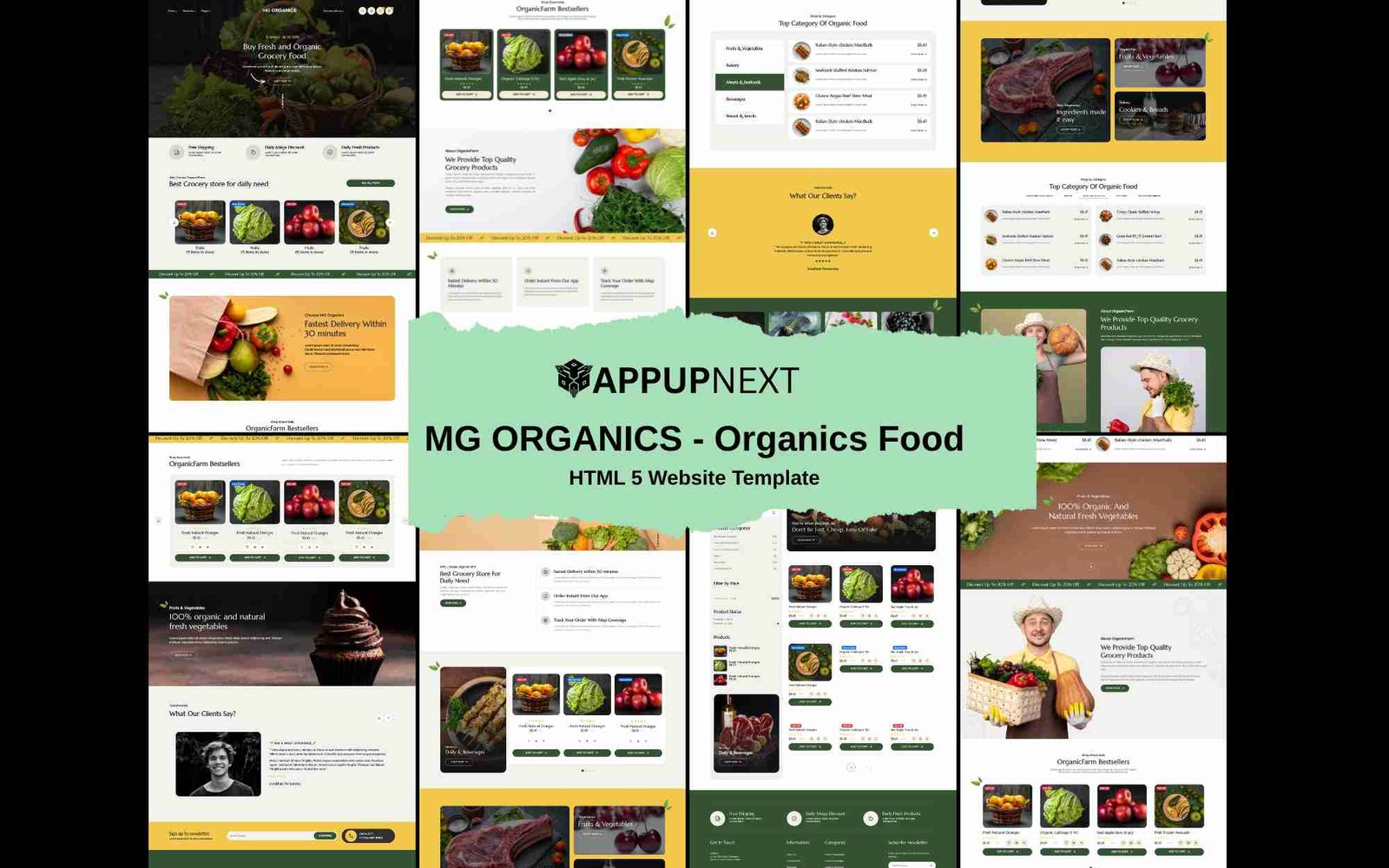 MG ORGANICS - Organics Food - HTML 5 Website Template - v3