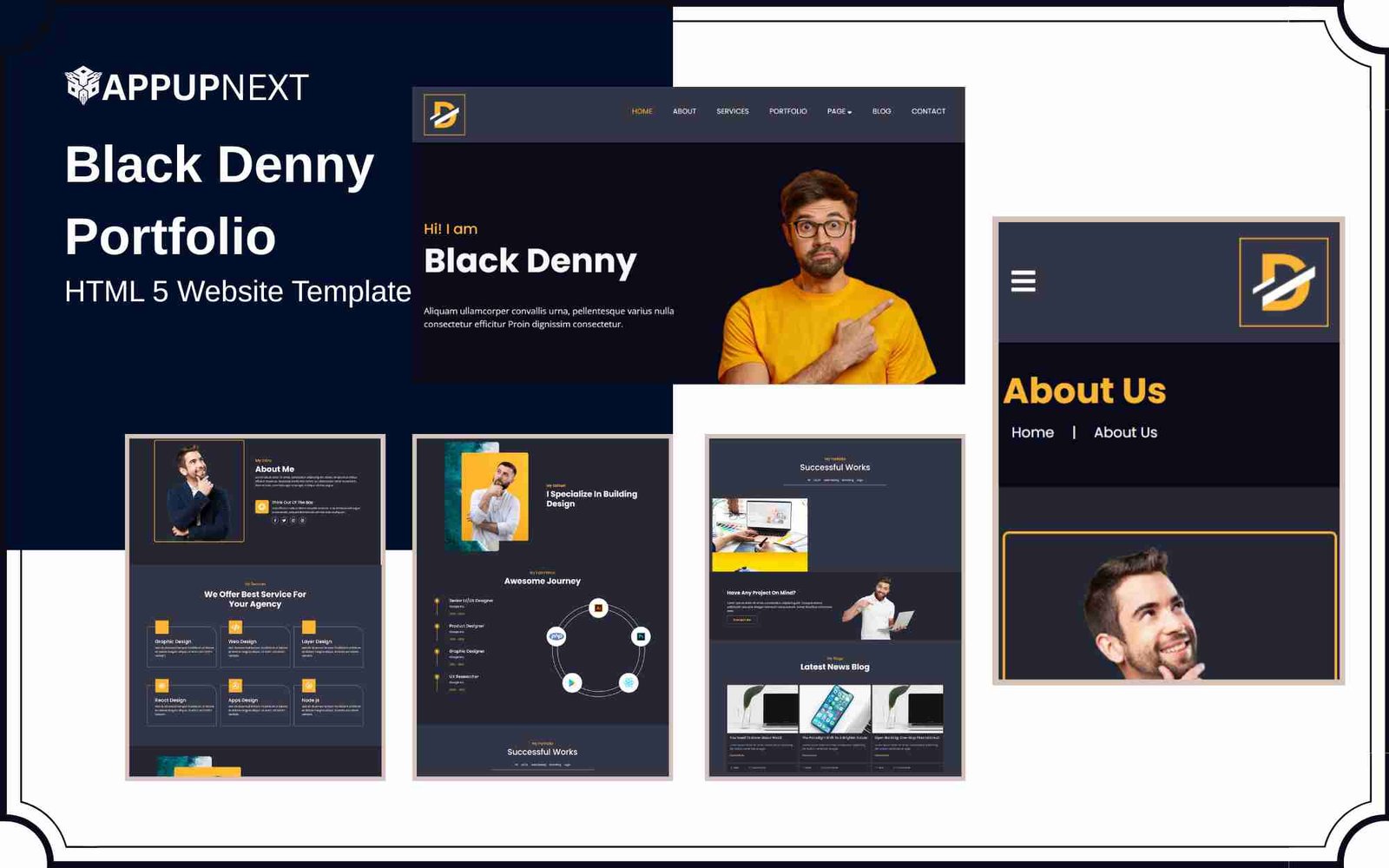 Black Denny - Portfolio - HTML 5 Website Template