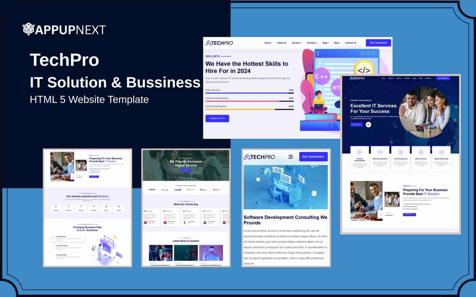 TechPro - IT Solution & Bussiness - HTML 5 Website Template - v5