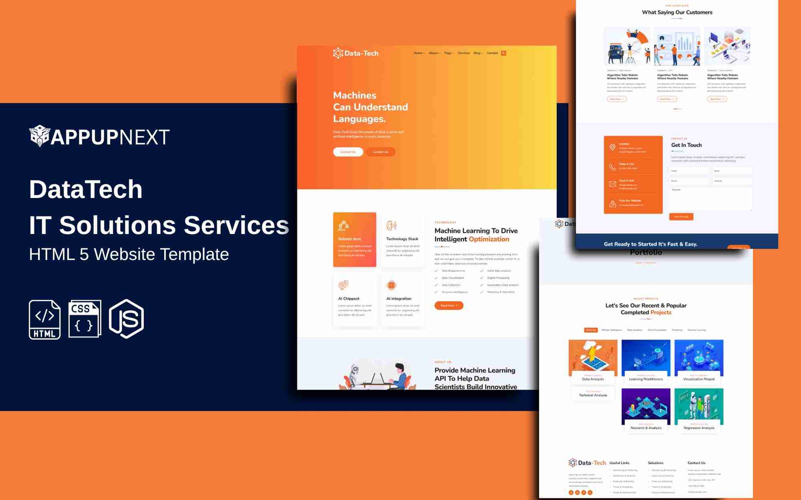 DataTech  - IT Solutions Services - HTML 5 Website Template - v2
