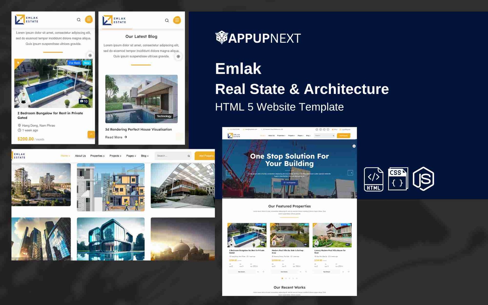 Emlak - Real State & Architecture - HTML 5 Website Template - v2