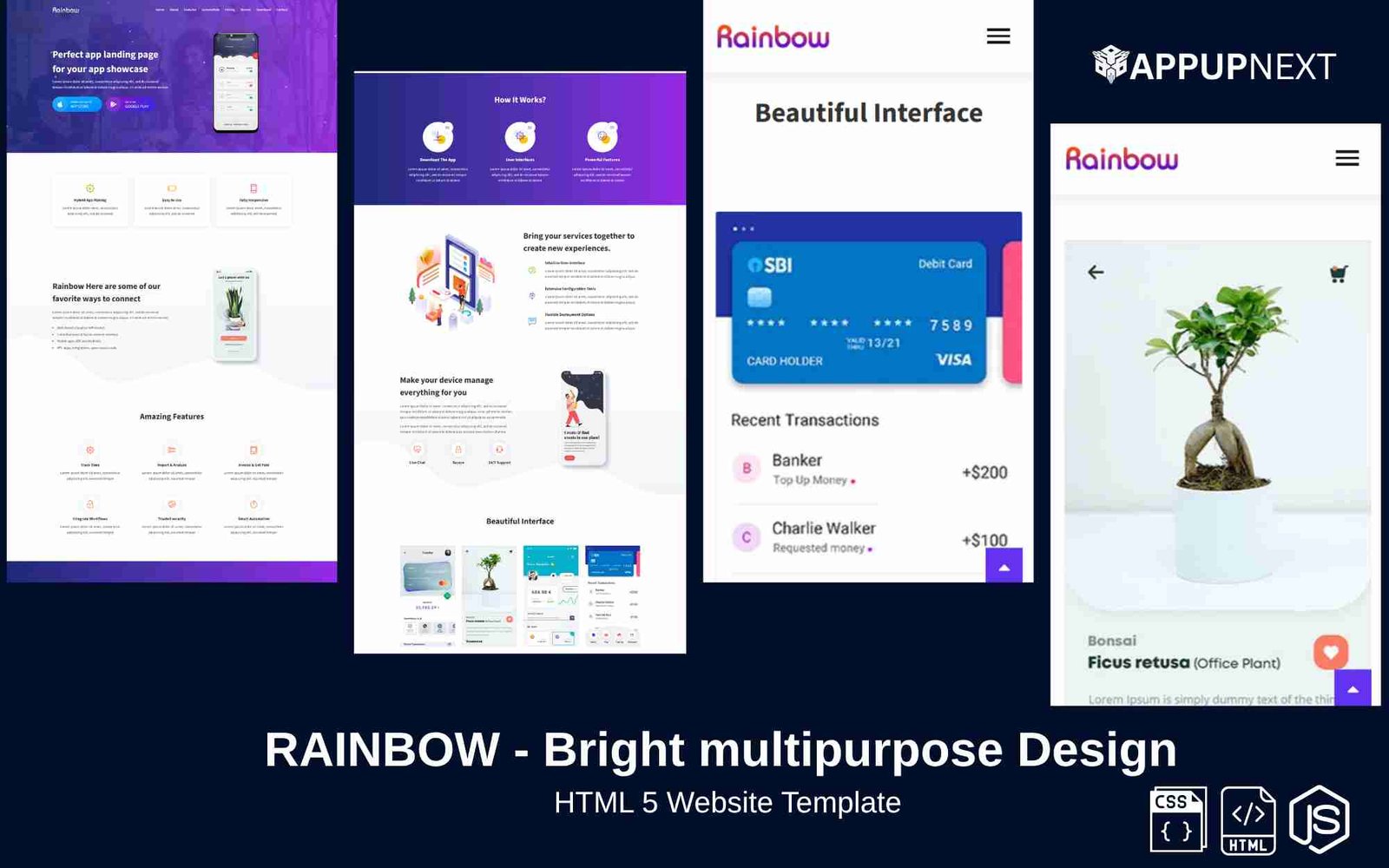 RAINBOW - Bright multipurpose Design  - HTML 5 Website Template