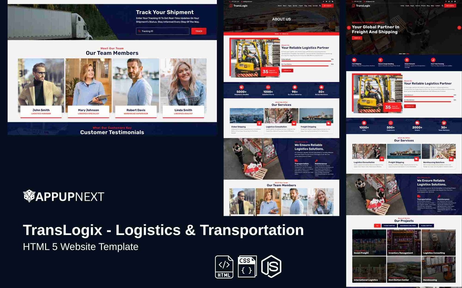 TransLogix - Logistics & Transportation - HTML 5 Website Template