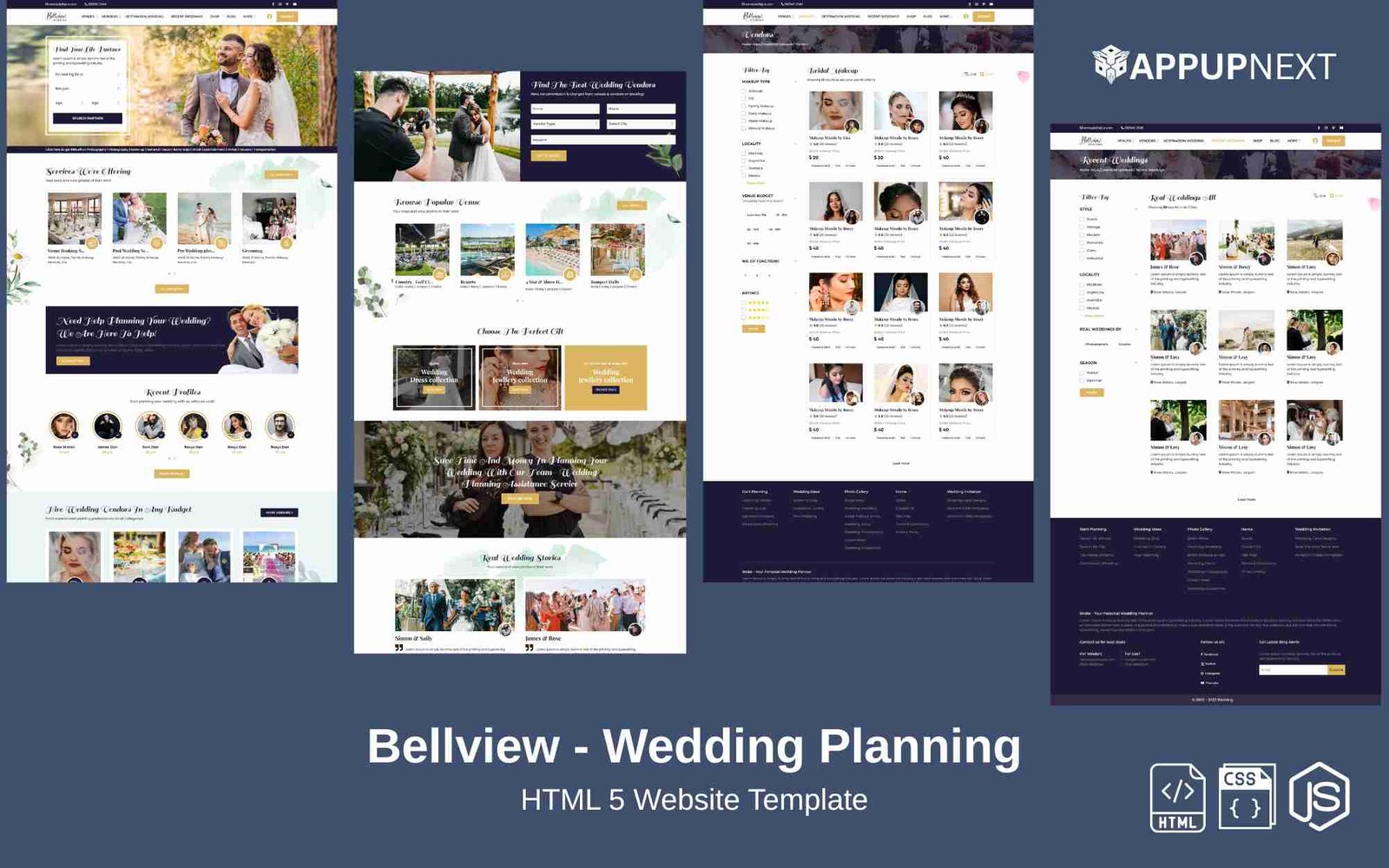 Bellview - Wedding Planning - HTML 5 Website Template