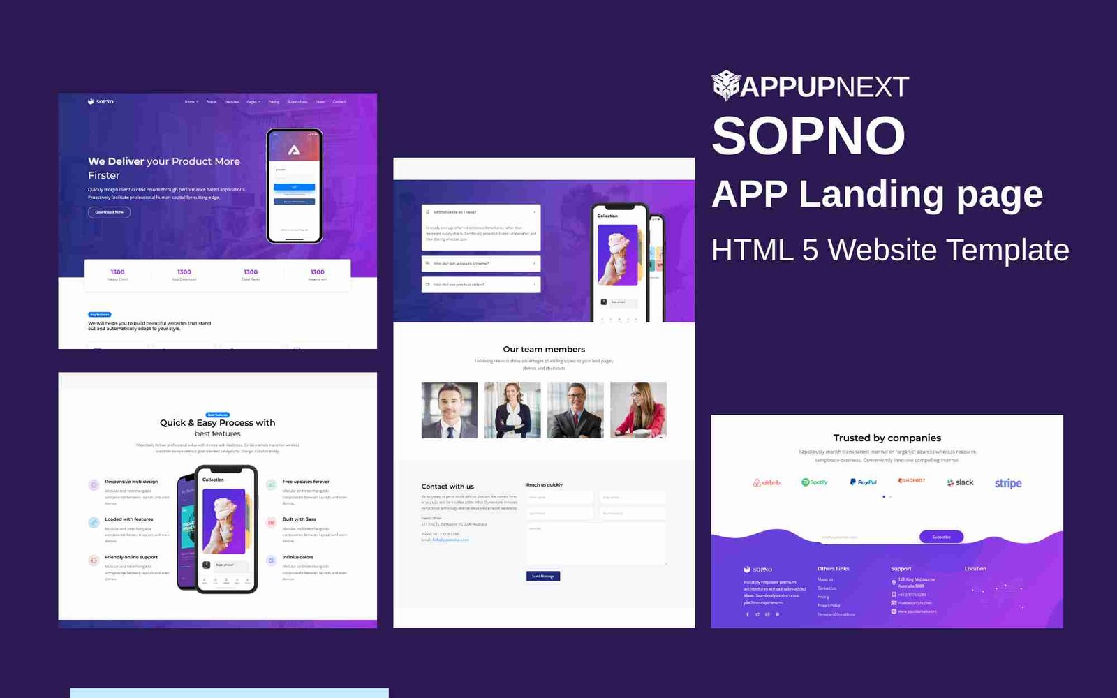 SOPNO - APP Landing page  - HTML 5 Website Template - v2