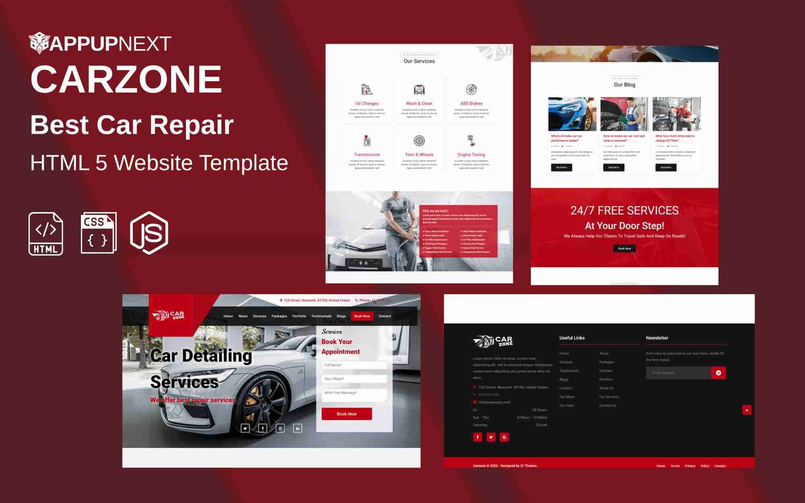 CARZONE - Best Car Repair - HTML 5 Website Template