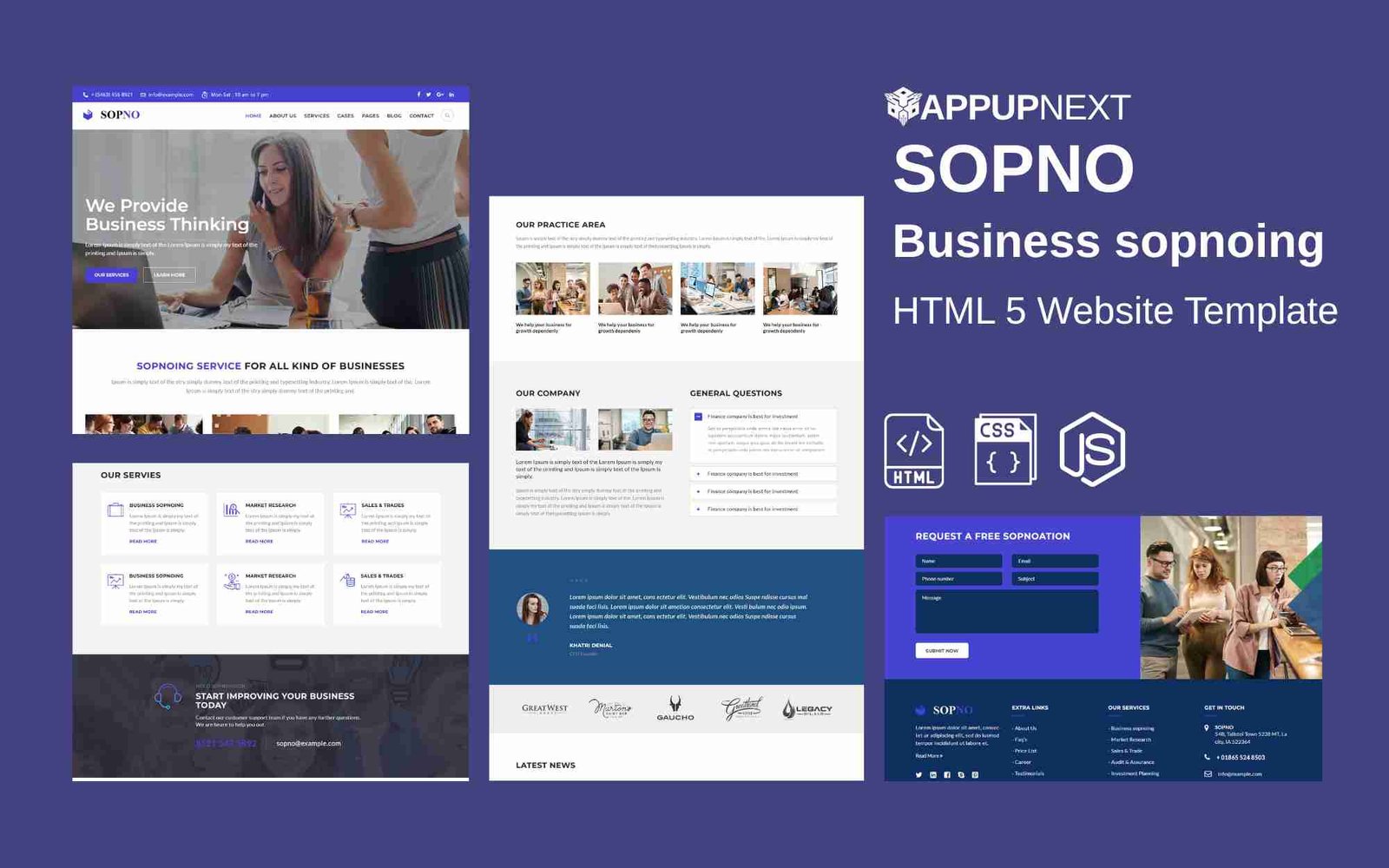 SOPNO - Business sopnoing - HTML 5 Website Template - v1