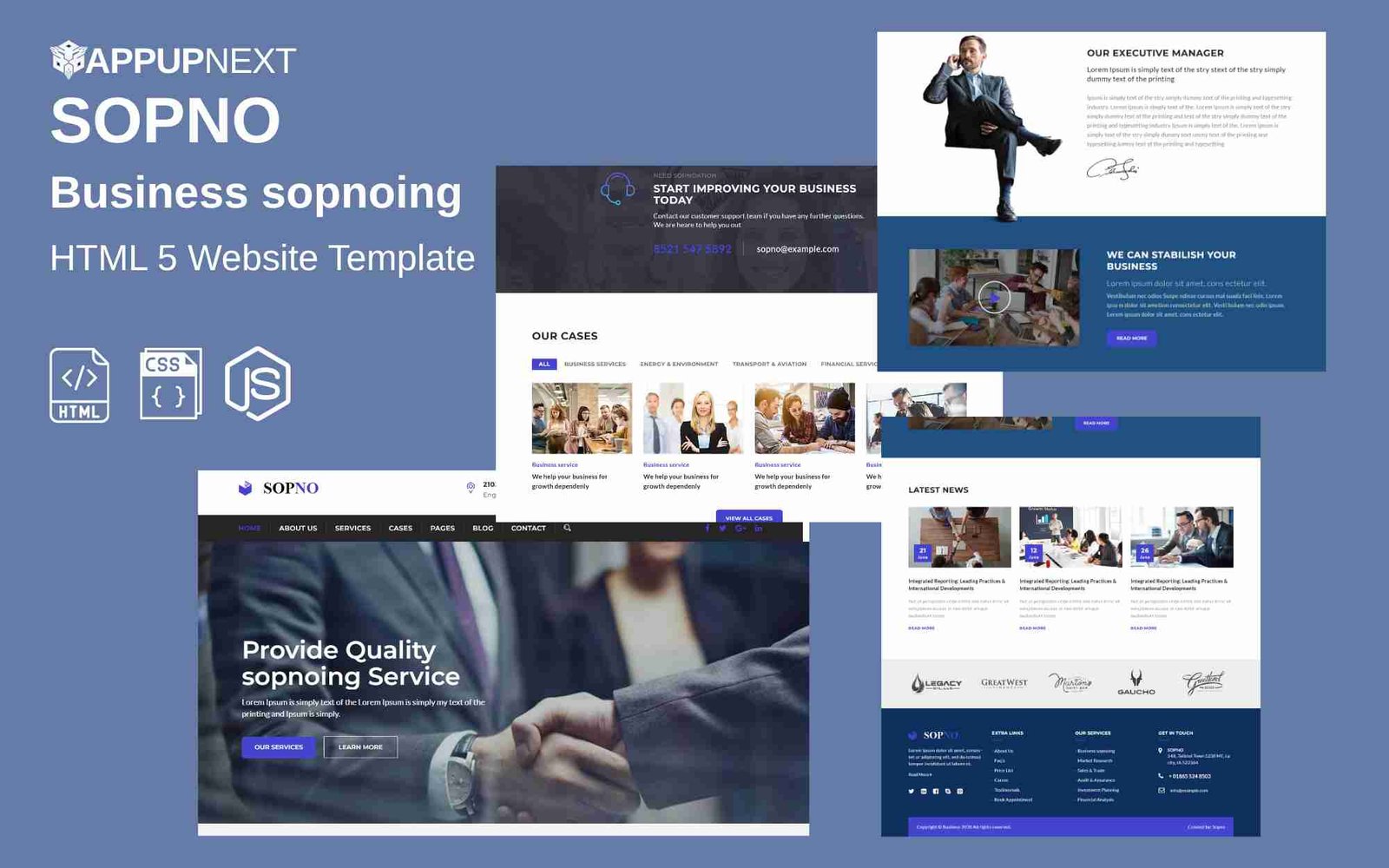 SOPNO - Business sopnoing - HTML 5 Website Template - v5
