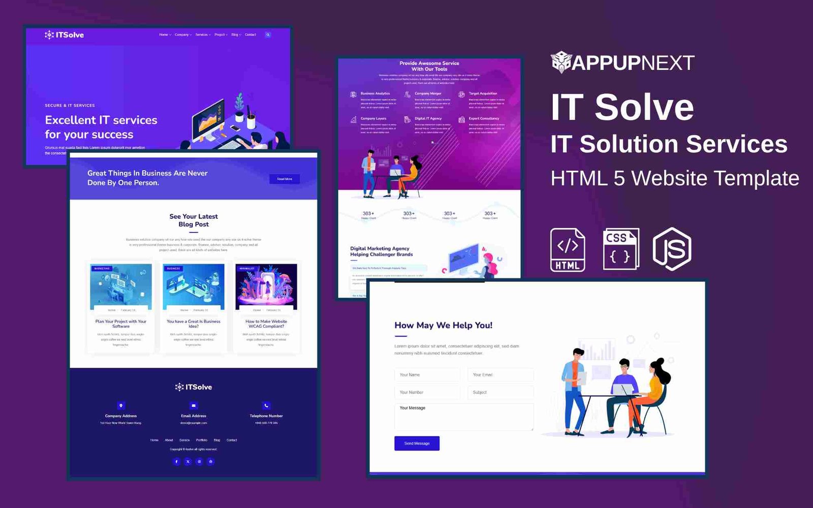 IT Solve - IT Solution Services - HTML 5 Website Template - v3