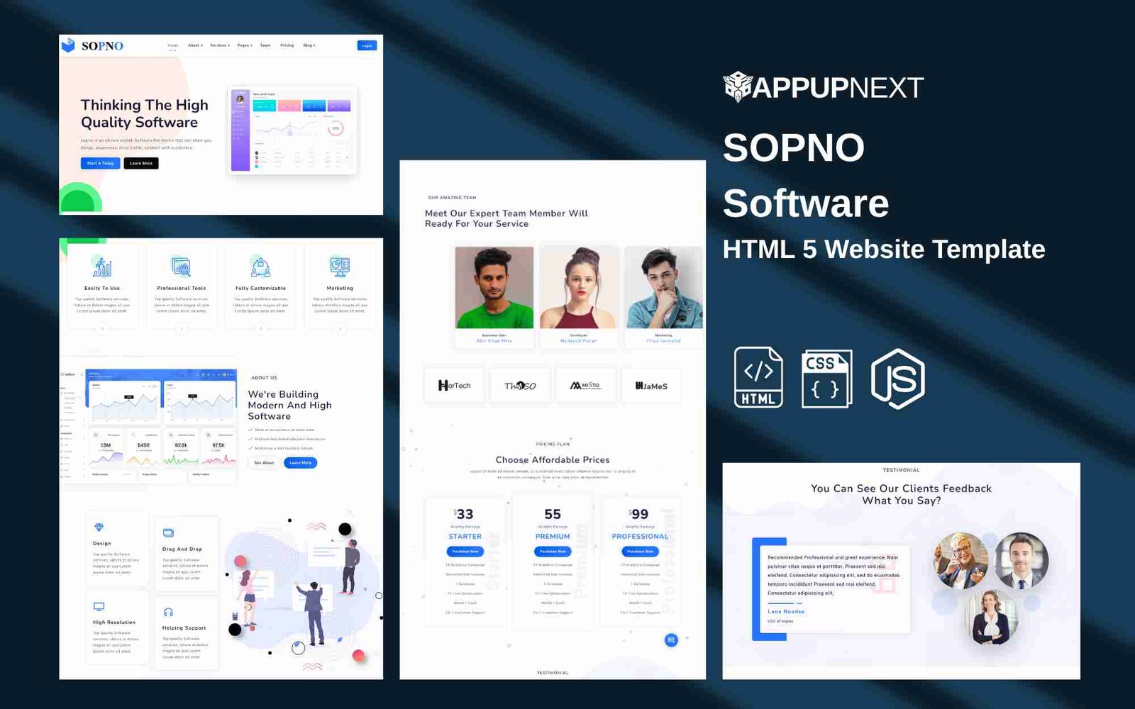 SOPNO  - Software - HTML 5 Website Template