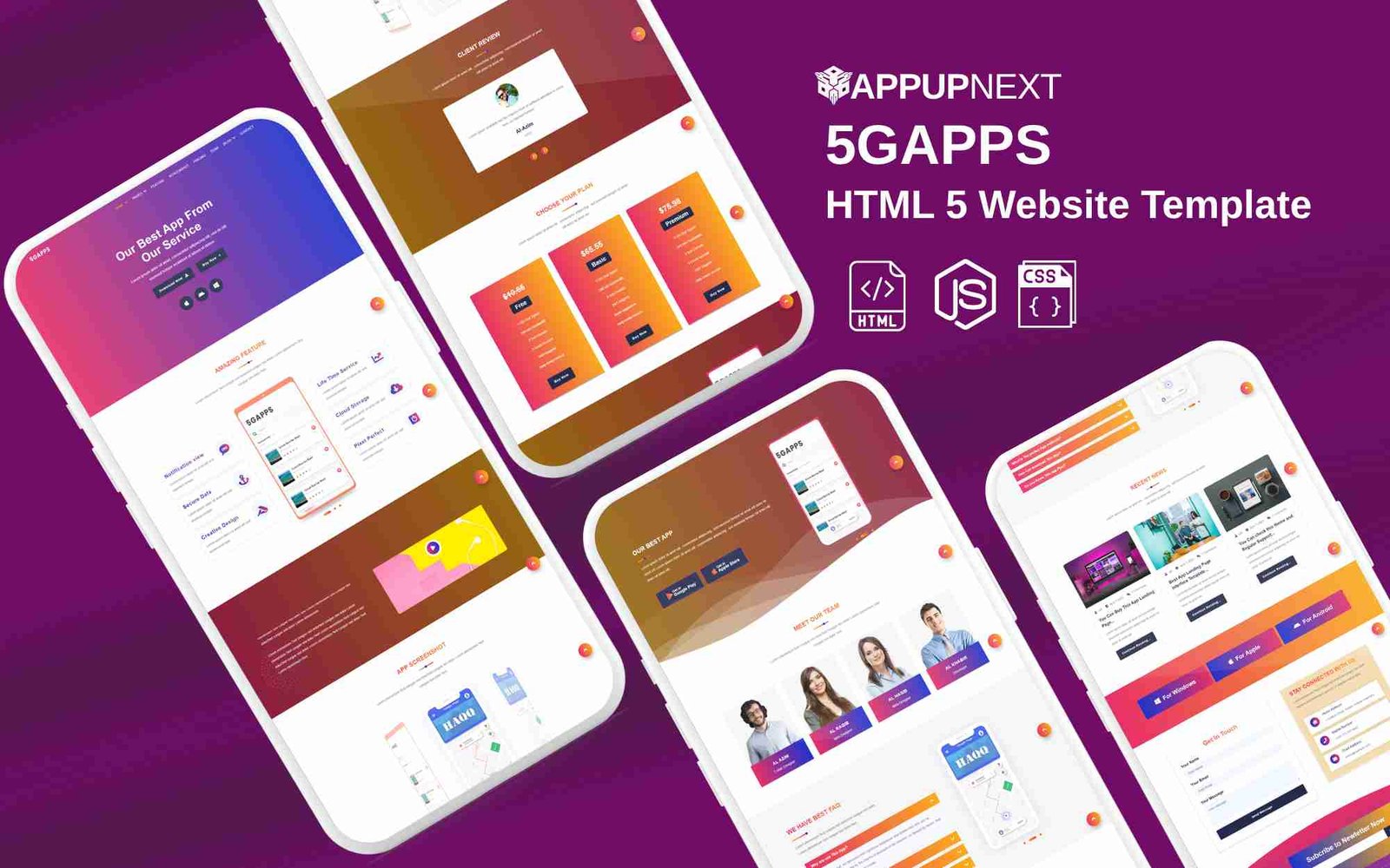 5GAPPS - HTML 5 Website Template - v2