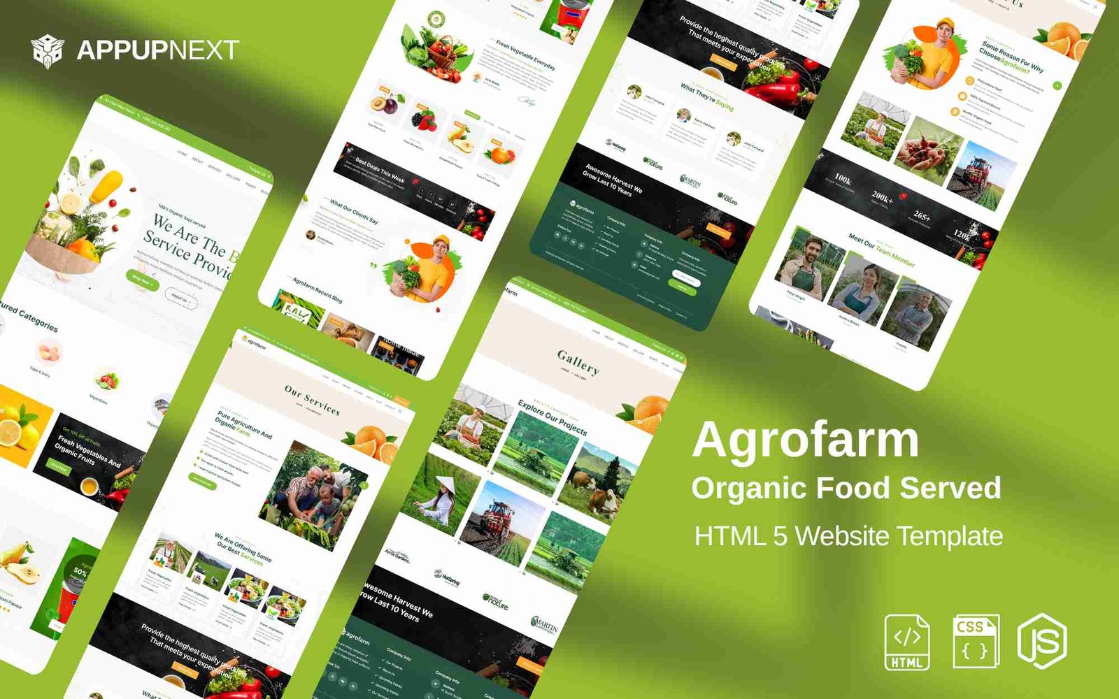 Agrofarm - Organic Food Served   - HTML 5 Website Template - v2
