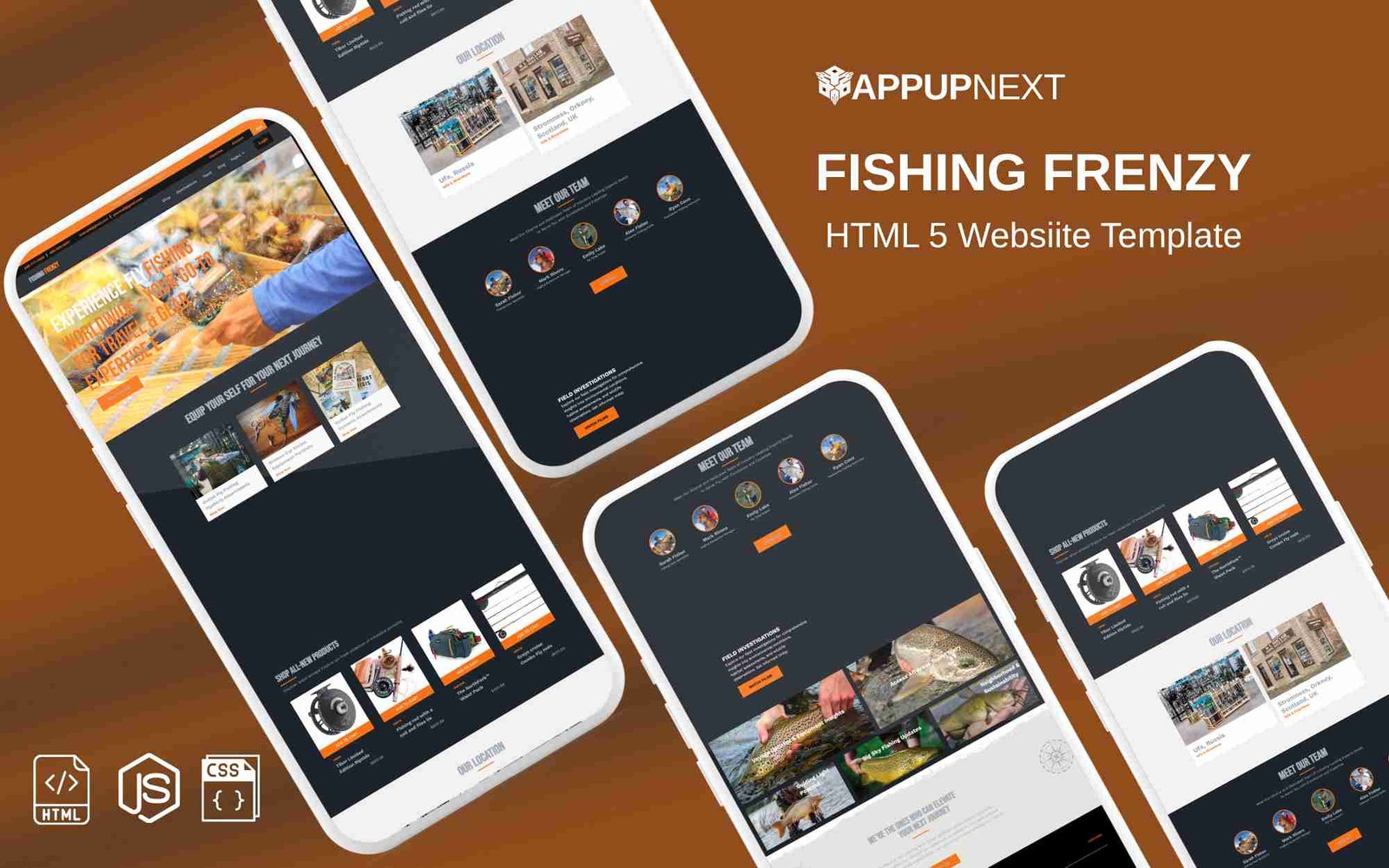 FISHING FRENZY - HTML 5 Website Template