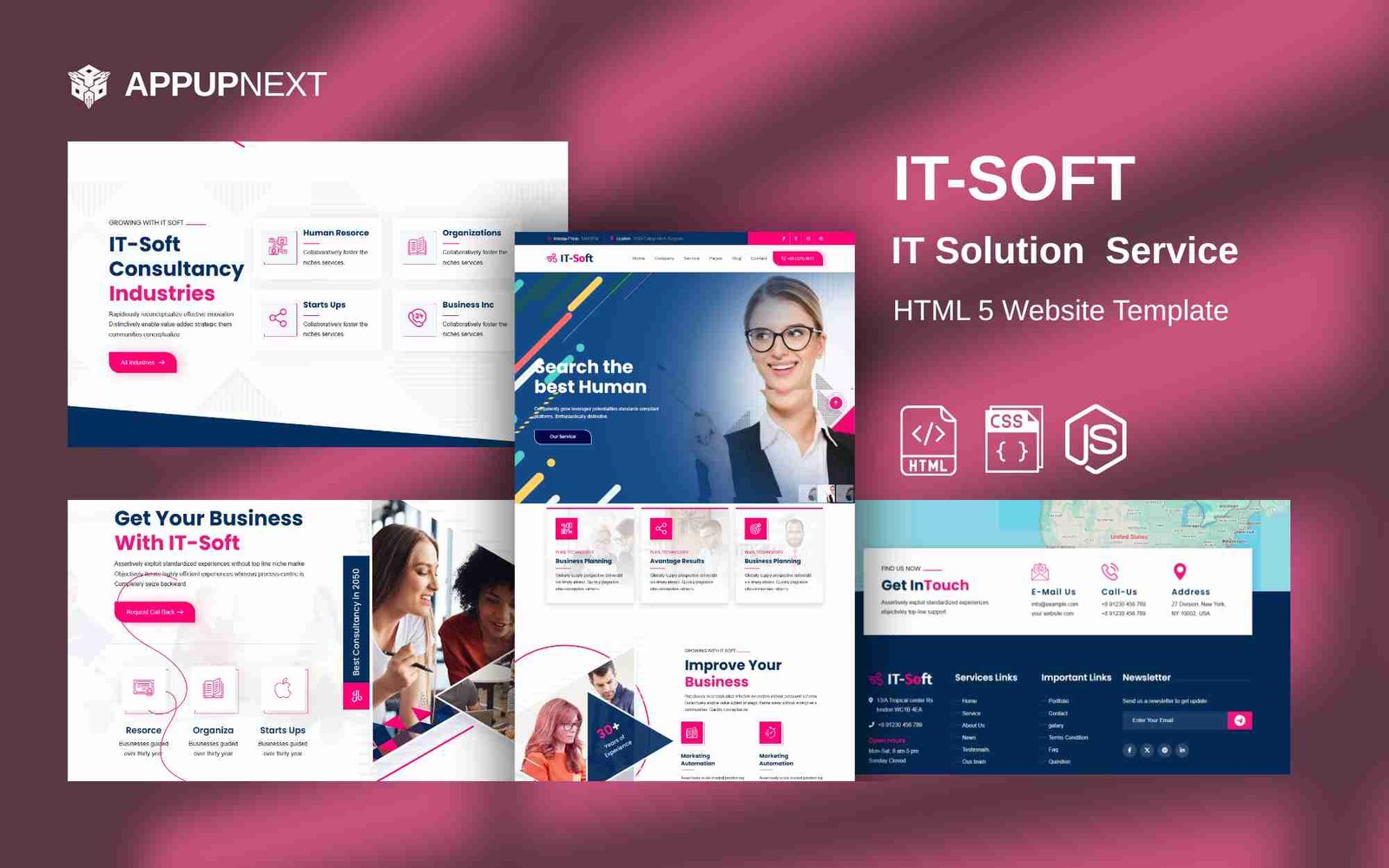IT-SOFT - IT Solution  Service- HTML 5 Website Template - v1